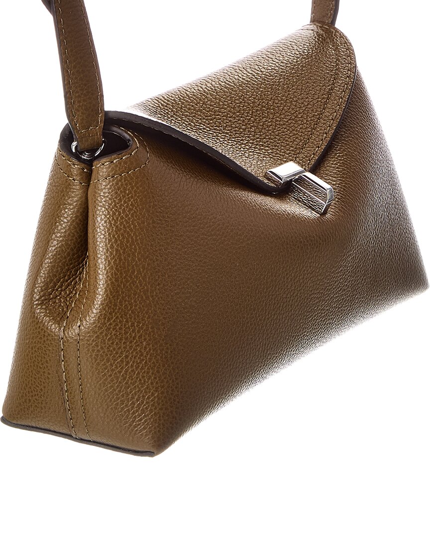 TOTEME T Lock Leather Clutch
