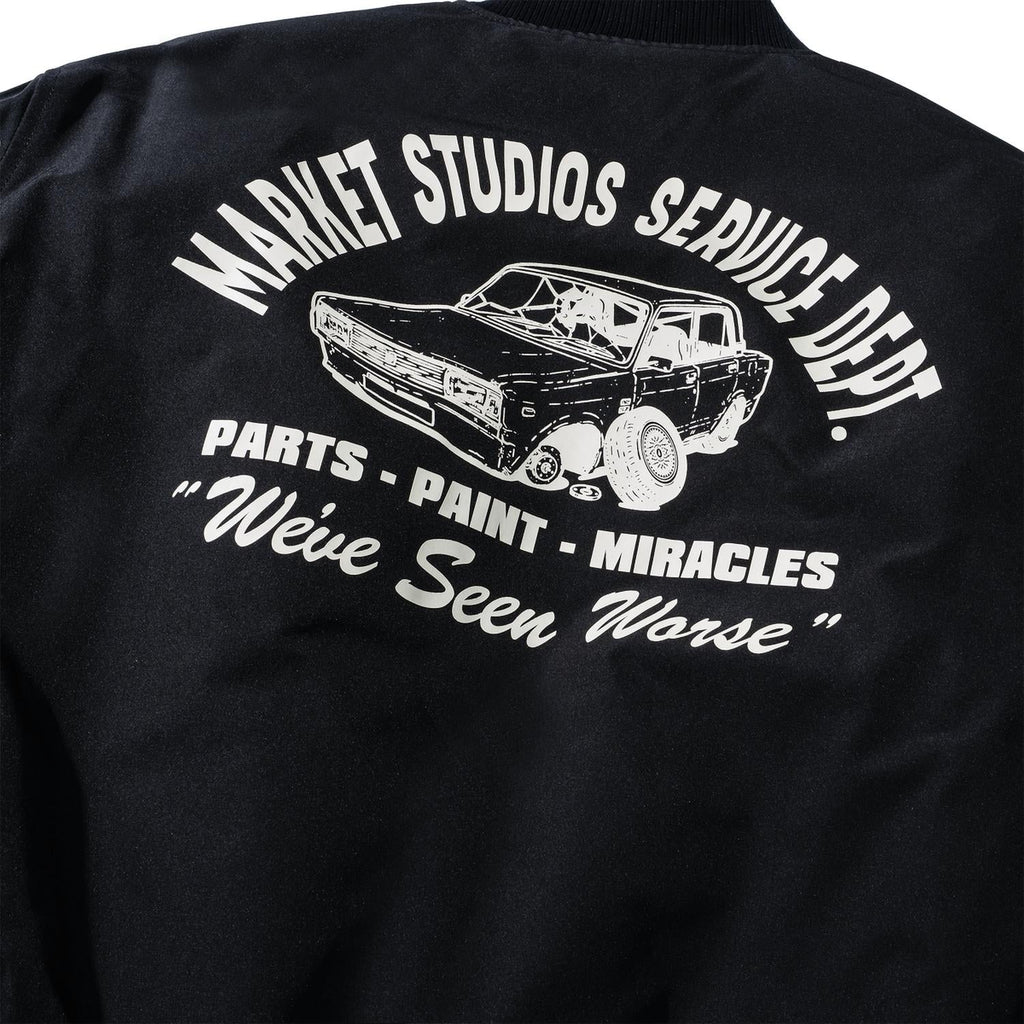 Men's Handyman Reversible Bomber Jacket In Pirate Black / Wood Camo