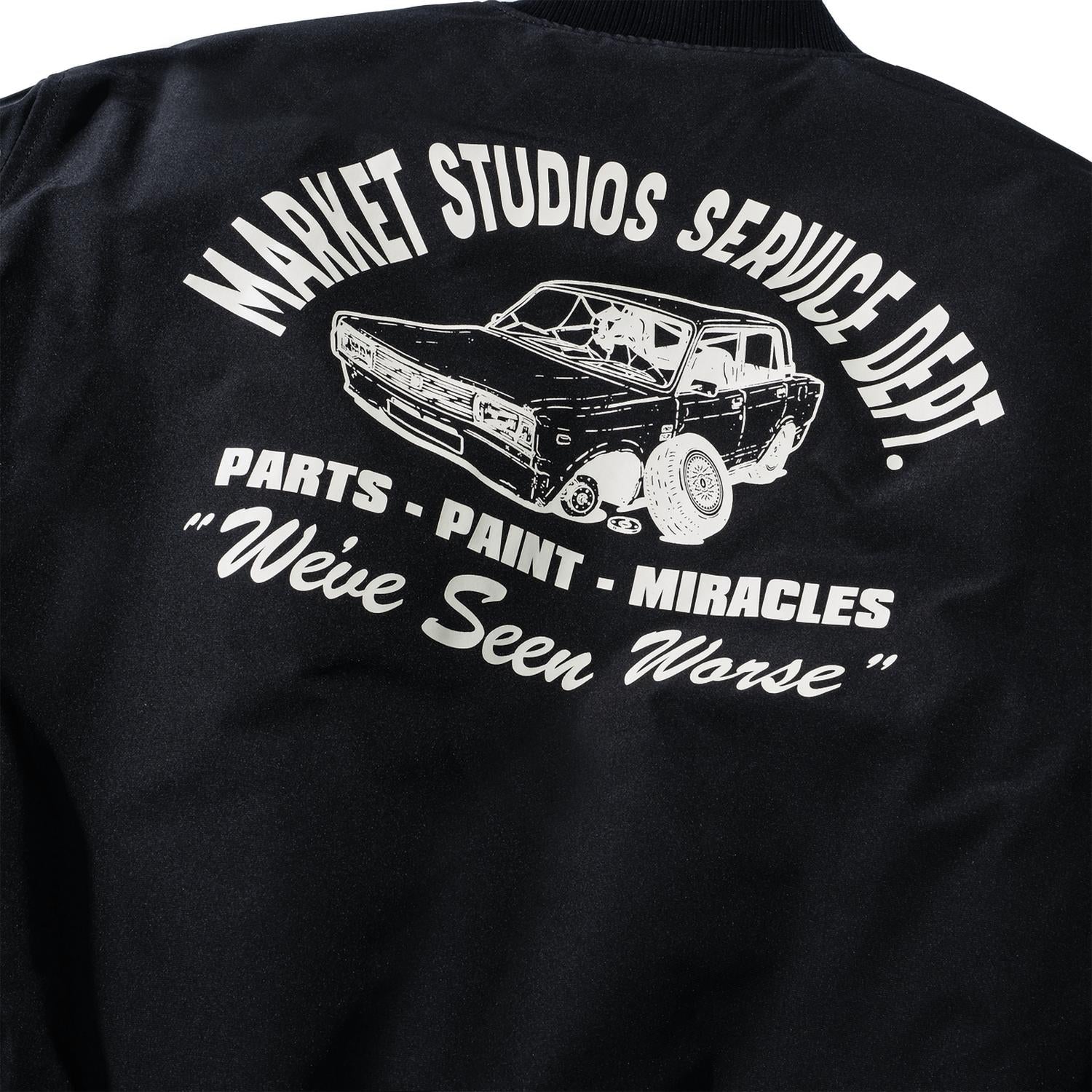 Men's Handyman Reversible Bomber Jacket In Pirate Black / Wood Camo