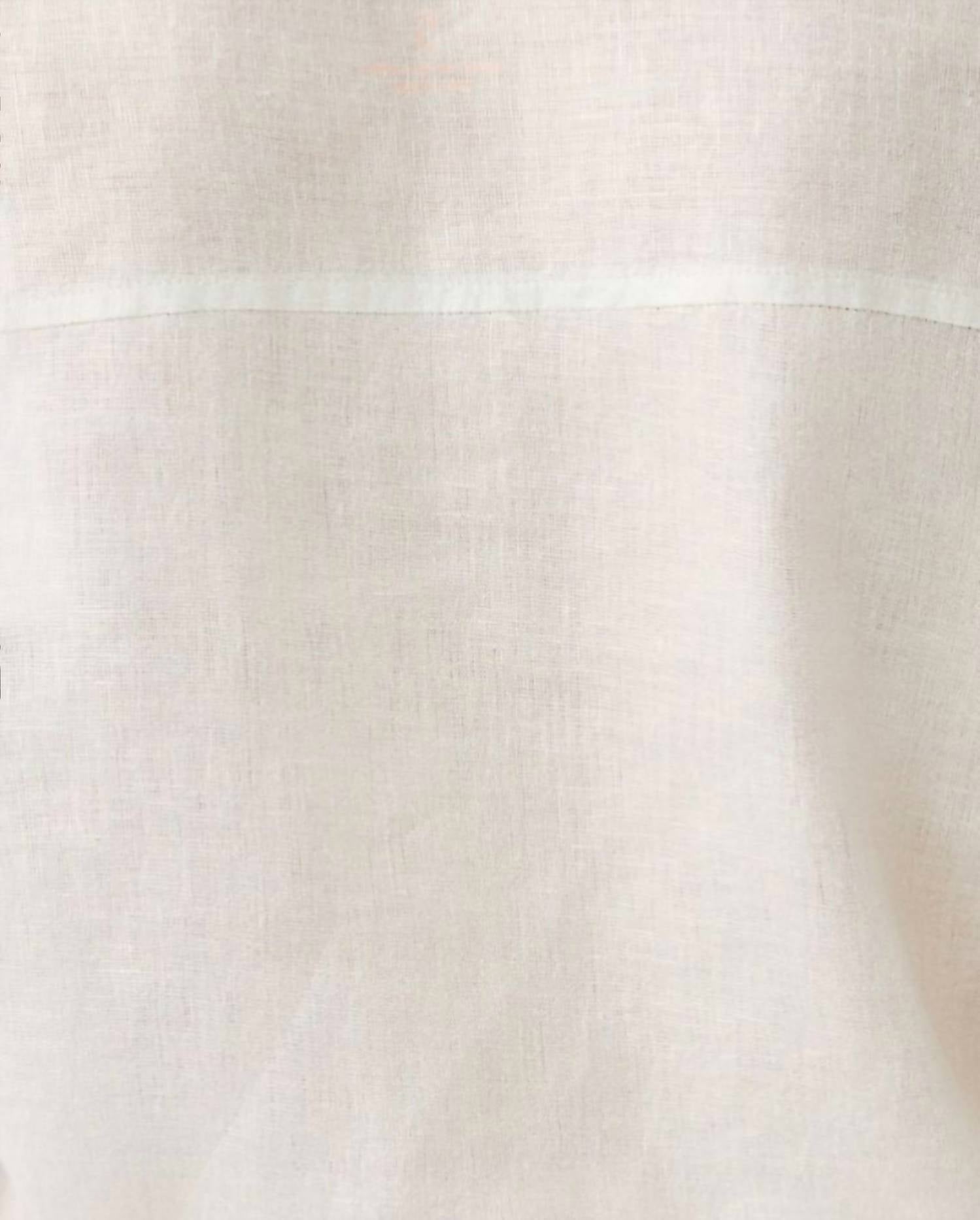 Sea View Metallic Button Blouse In Gold Foiled Coconut