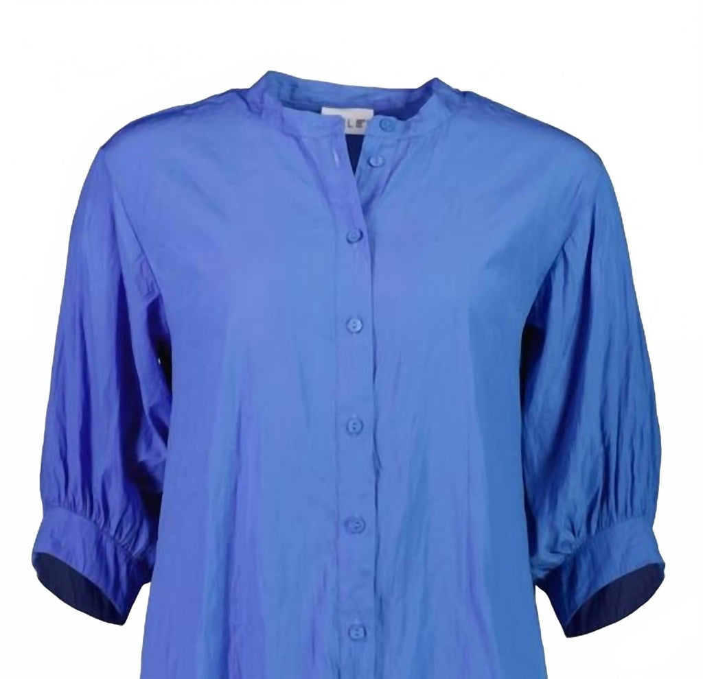 Women's Don't Make A Fuss Blouse In Laguna Blue