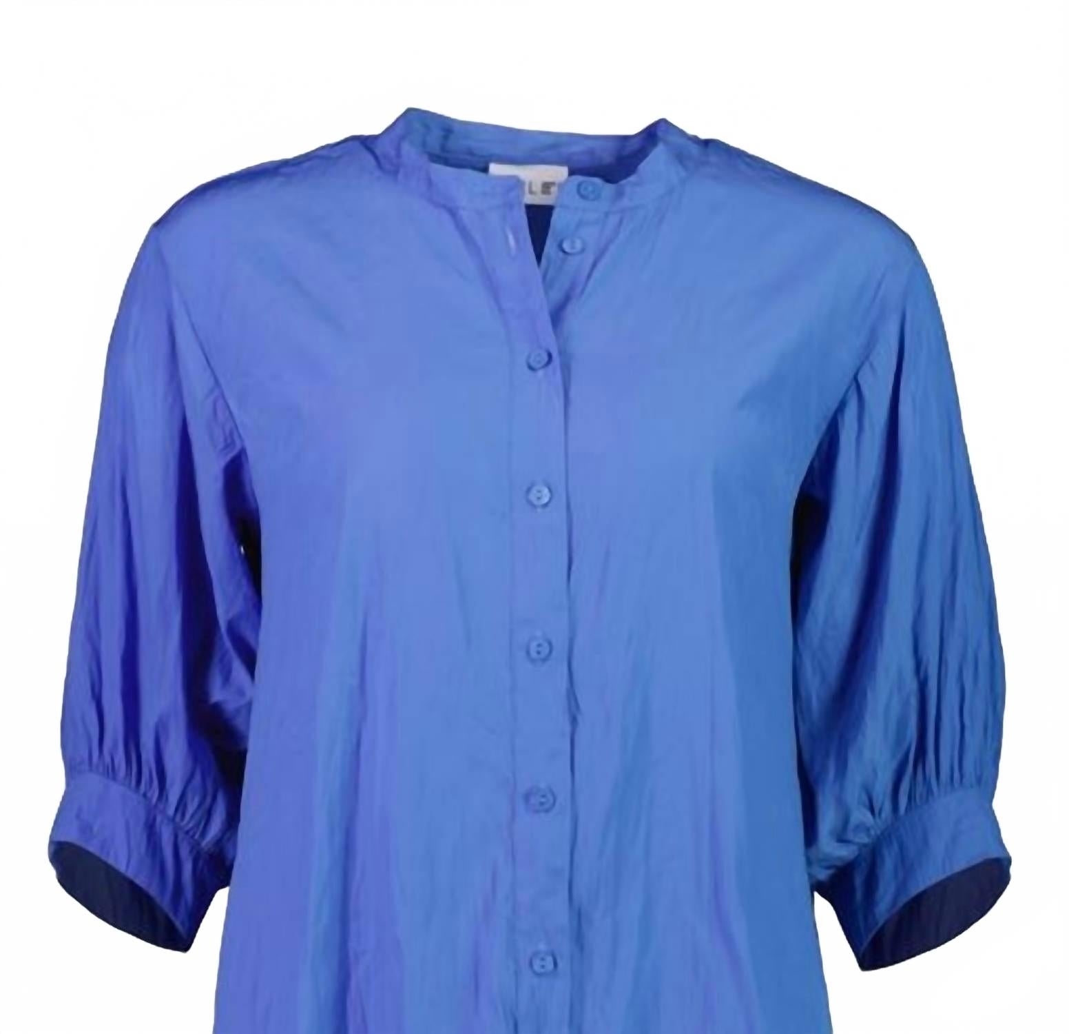 Women's Don't Make A Fuss Blouse In Laguna Blue