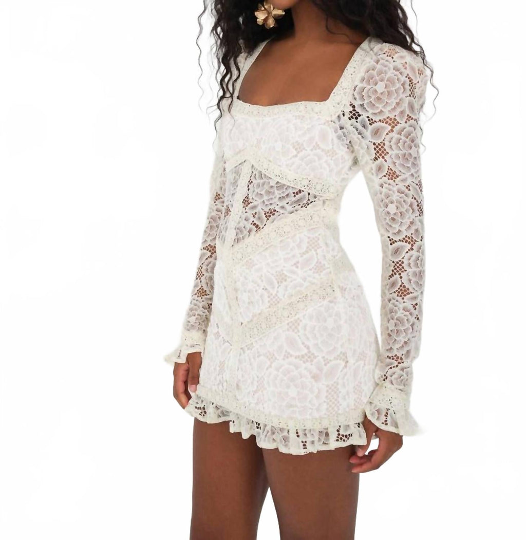 Cleo Mini Dress In White