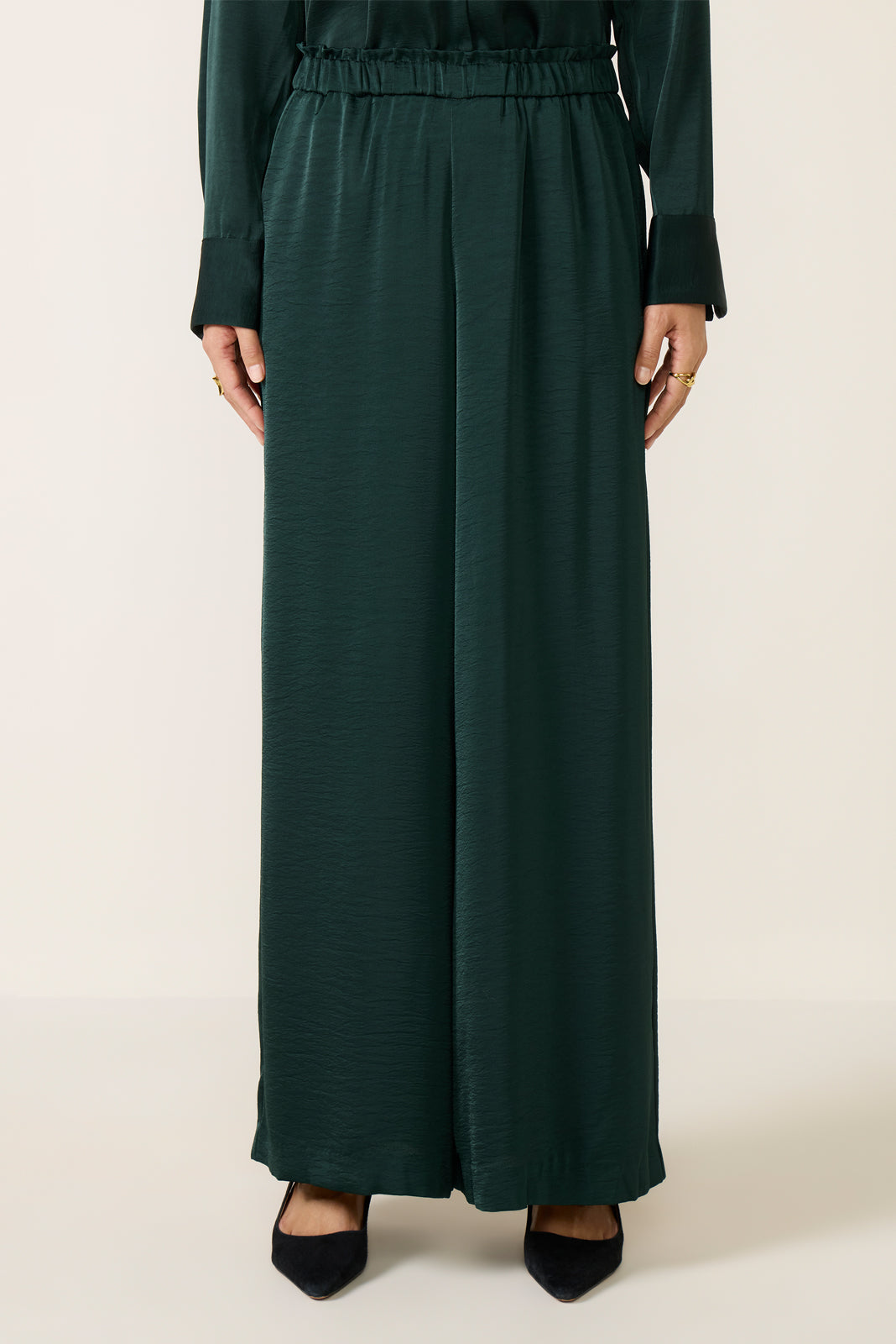 Women's Isolde Wide Leg Satin Pants