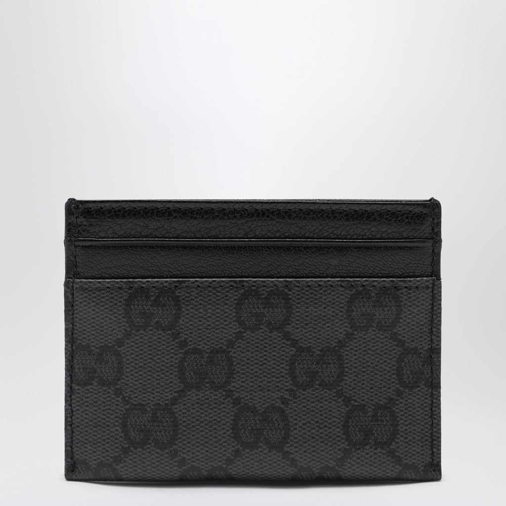 Gucci Essence Classic Card Holder In Black Gg Canvas Men