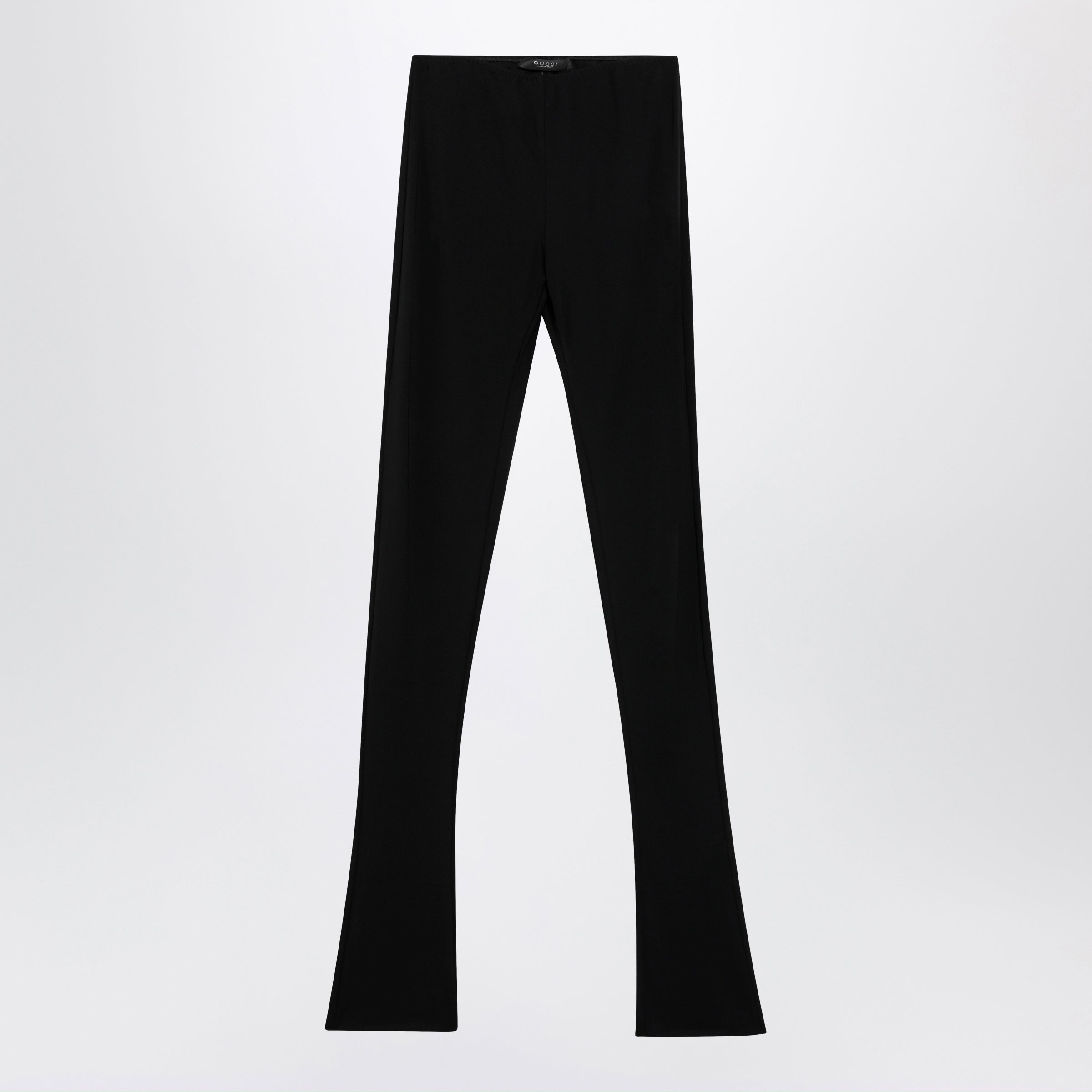 Gucci Black Trousers In Viscose Crãªpe Jersey Women