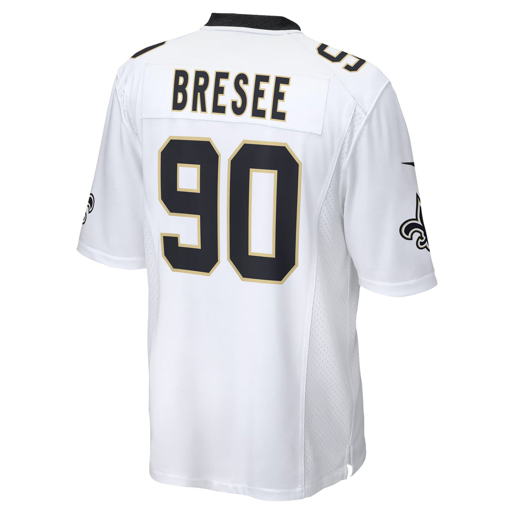 New Orleans Saints Bryan Bresee White Game Jersey