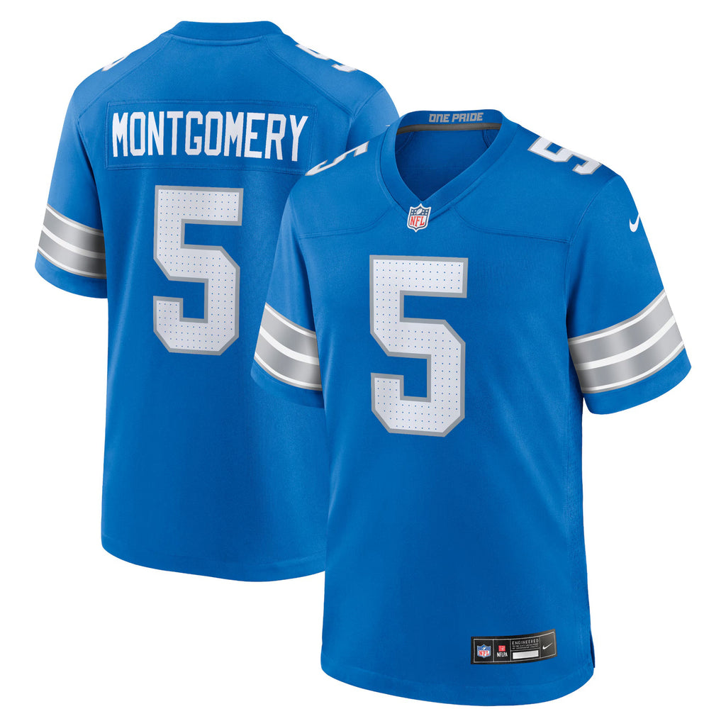 Detroit Lions David Montgomery Blue Game Jersey