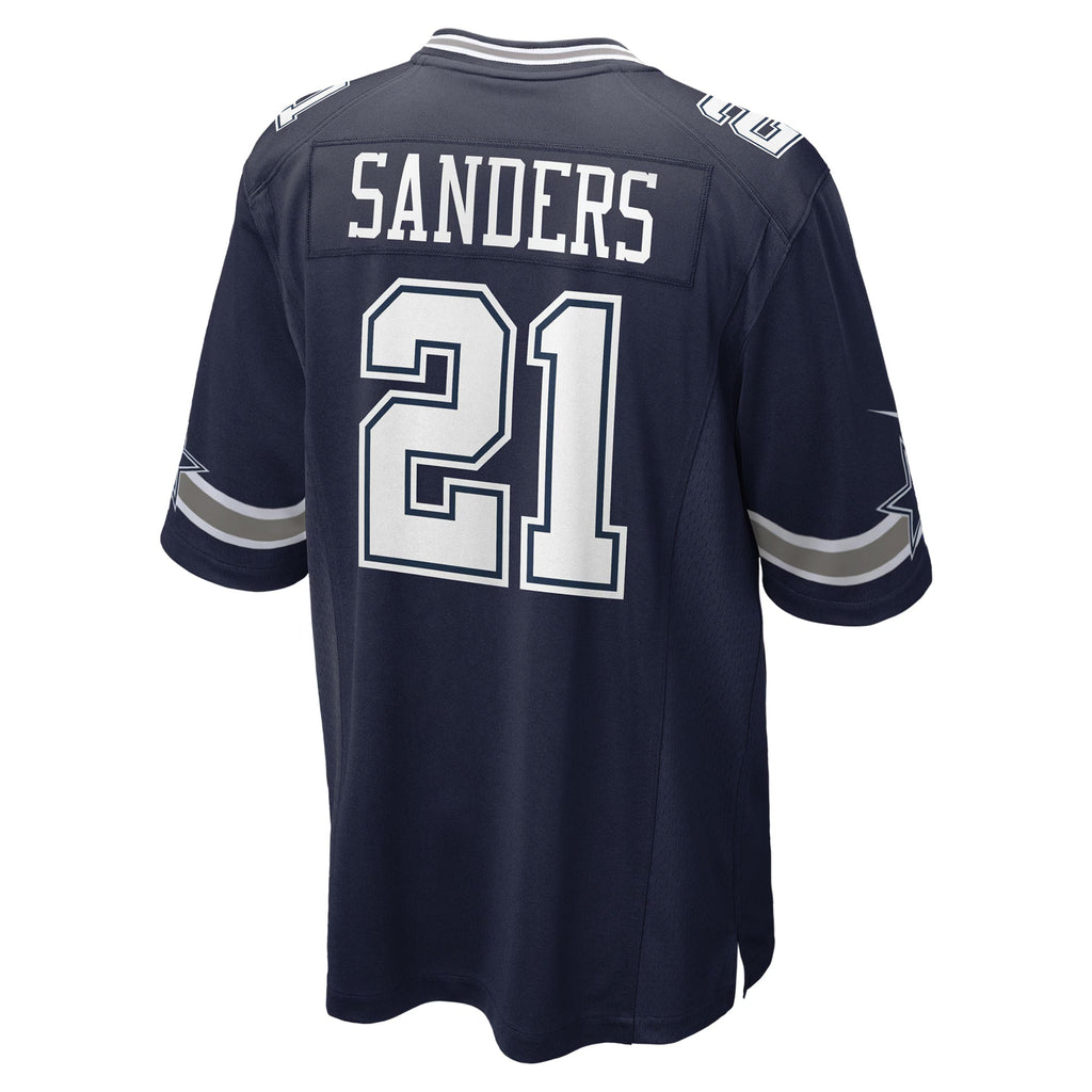 Dallas Cowboys Deion Sanders Navy Team Retired Player Game Jersey