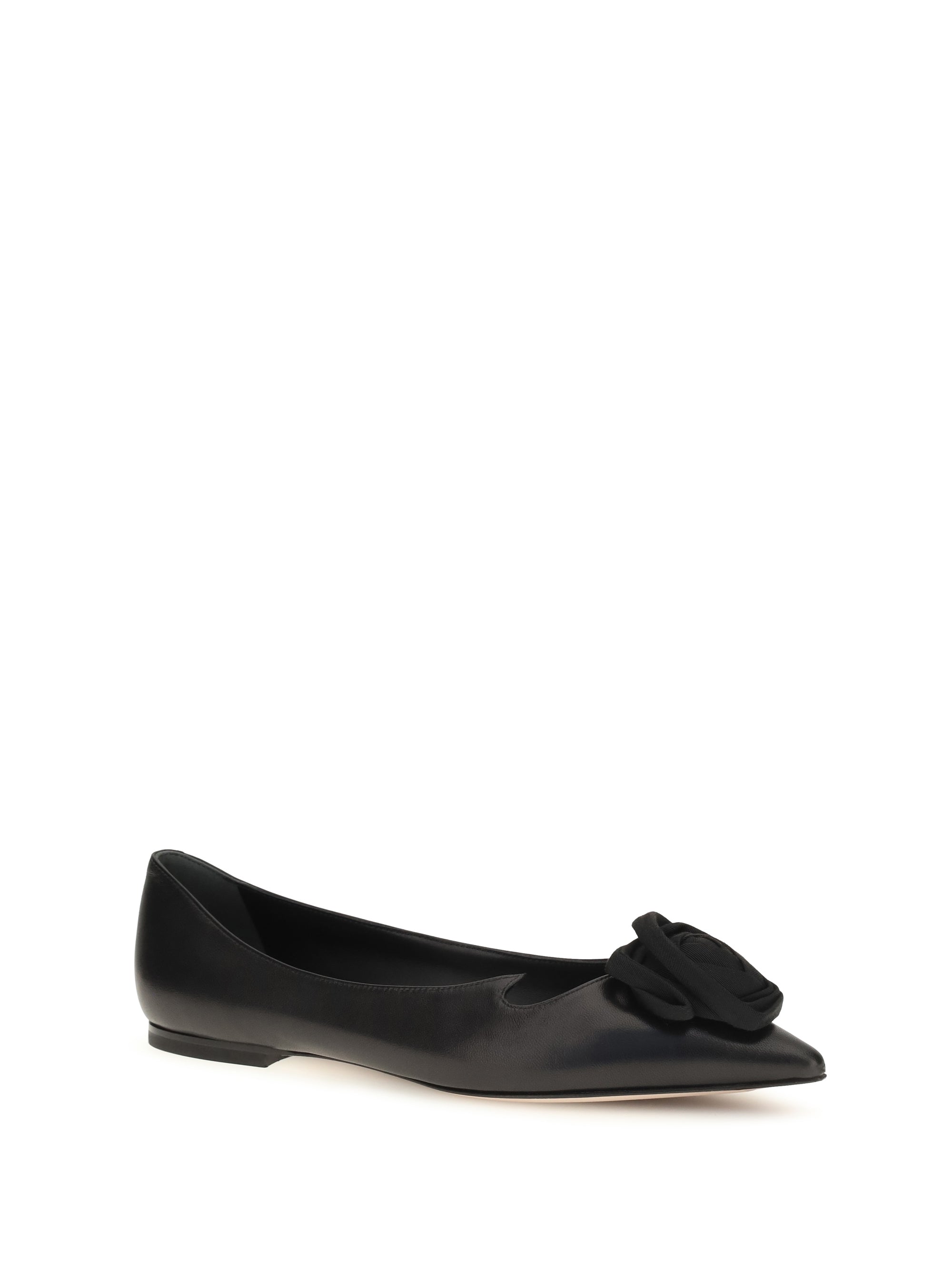Roger Vivier Women Suede Rose Vivier Ballerinas