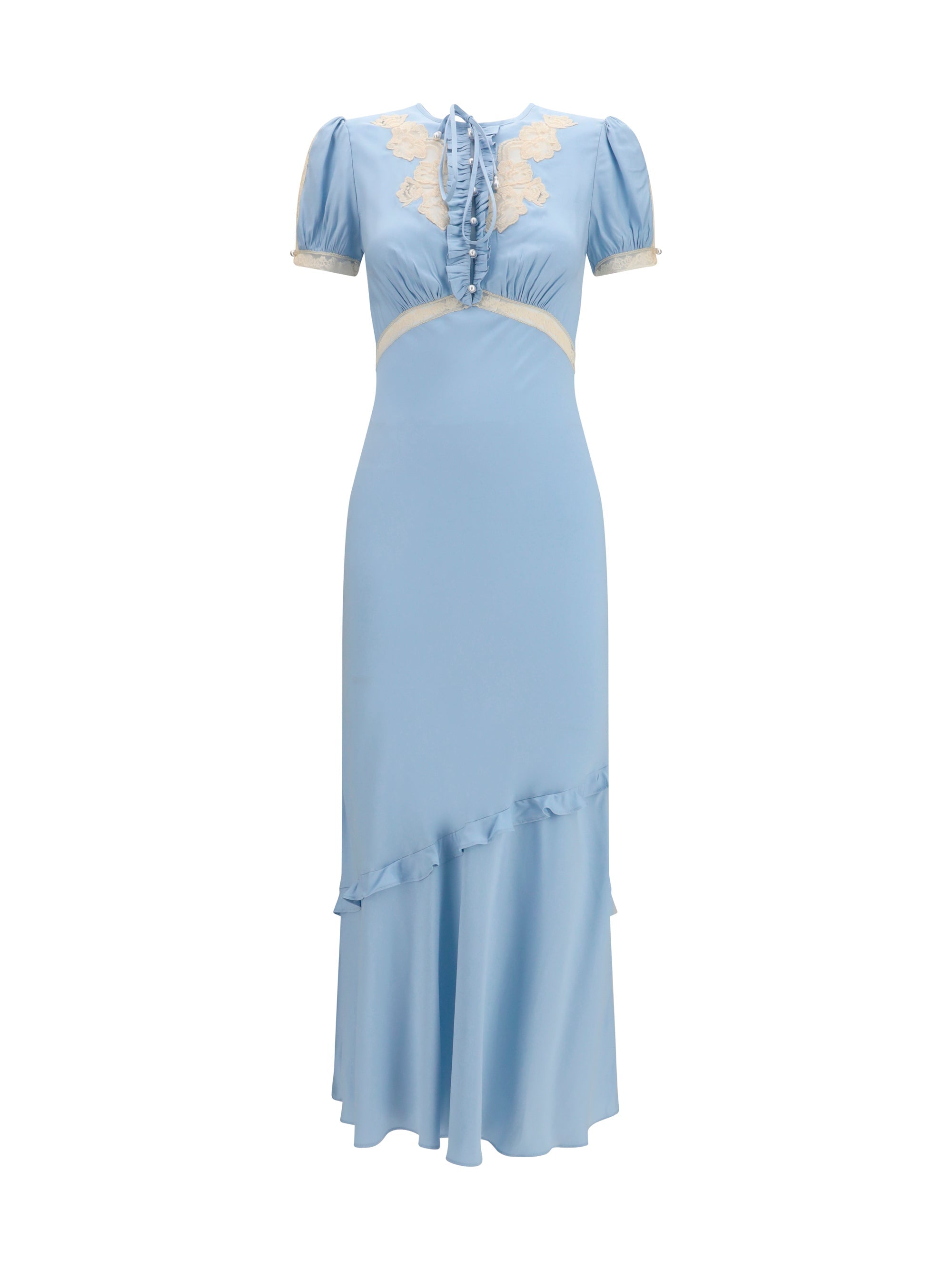 Self-Portrait Women Midi Dress In Viscose And Lace