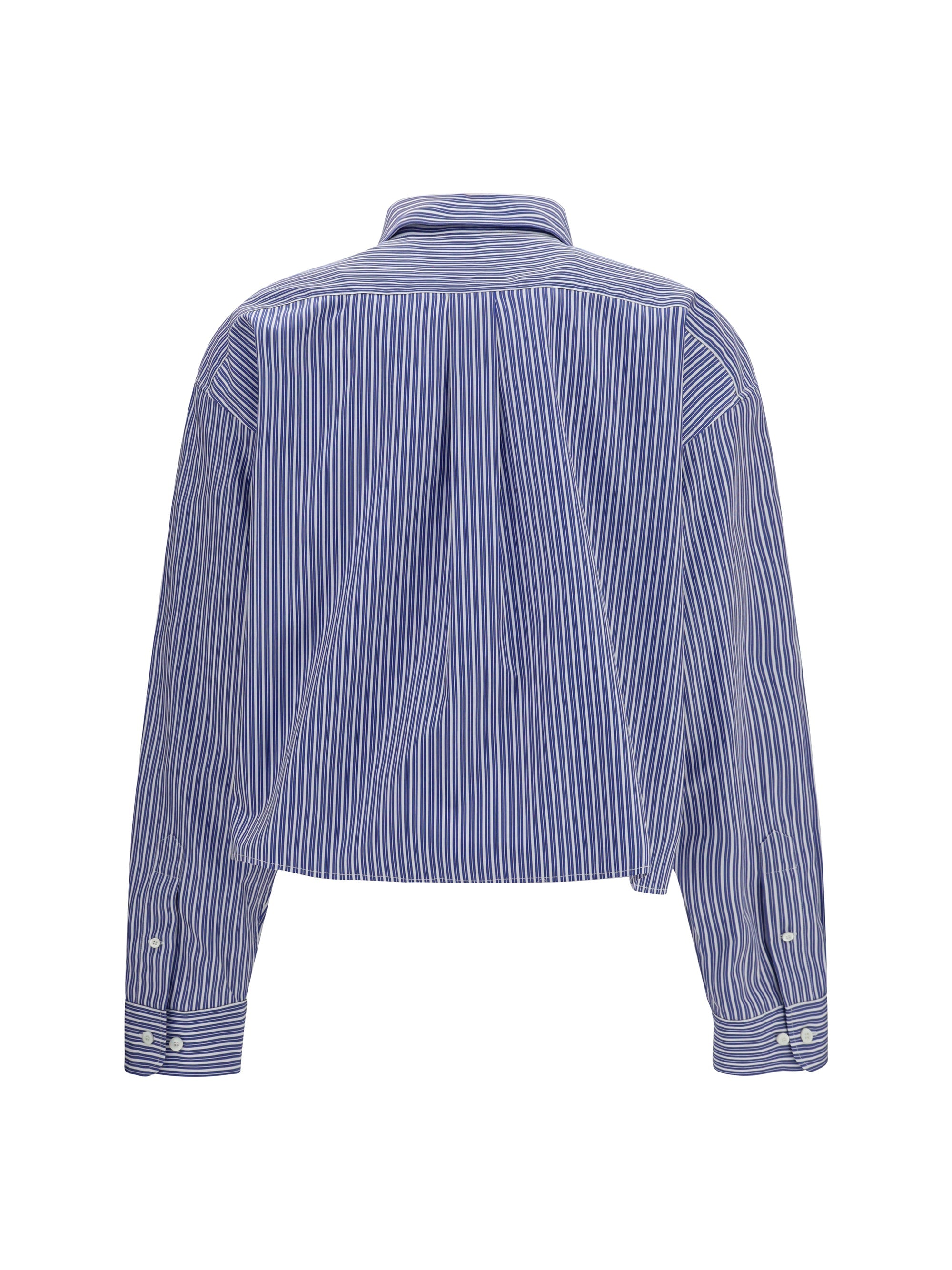 Miu Miu Women Striped Cotton Shirt