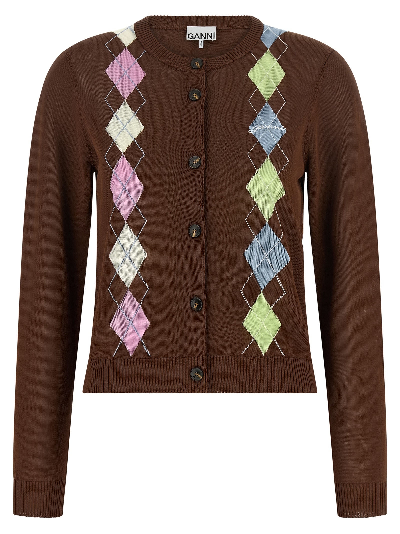 Ganni Women 'Argyle' Cardigan