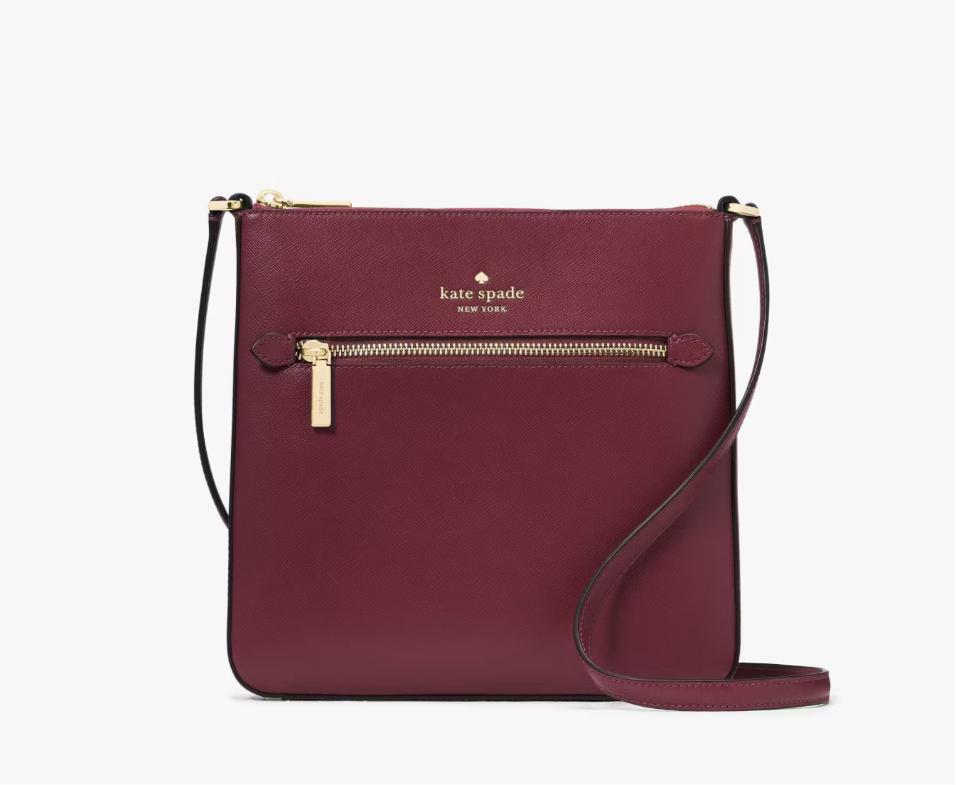NWT Kate Spade Sadie Large Crossbody Leather Bag in Merlot
