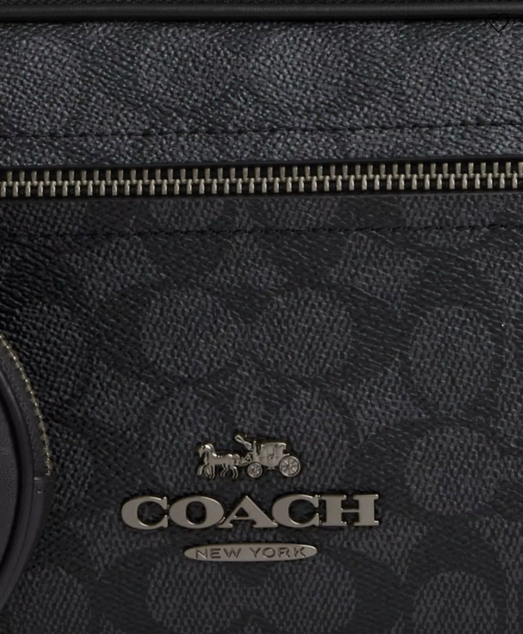 NWT Coach Unisex Elias Belt Bag In Signature Canvas & Smooth Leather