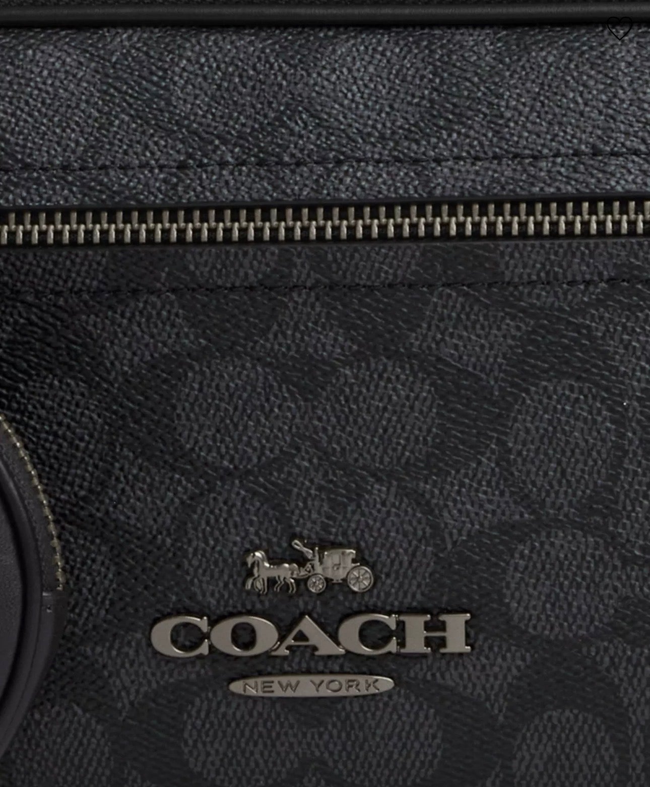 NWT Coach Unisex Elias Belt Bag In Signature Canvas & Smooth Leather