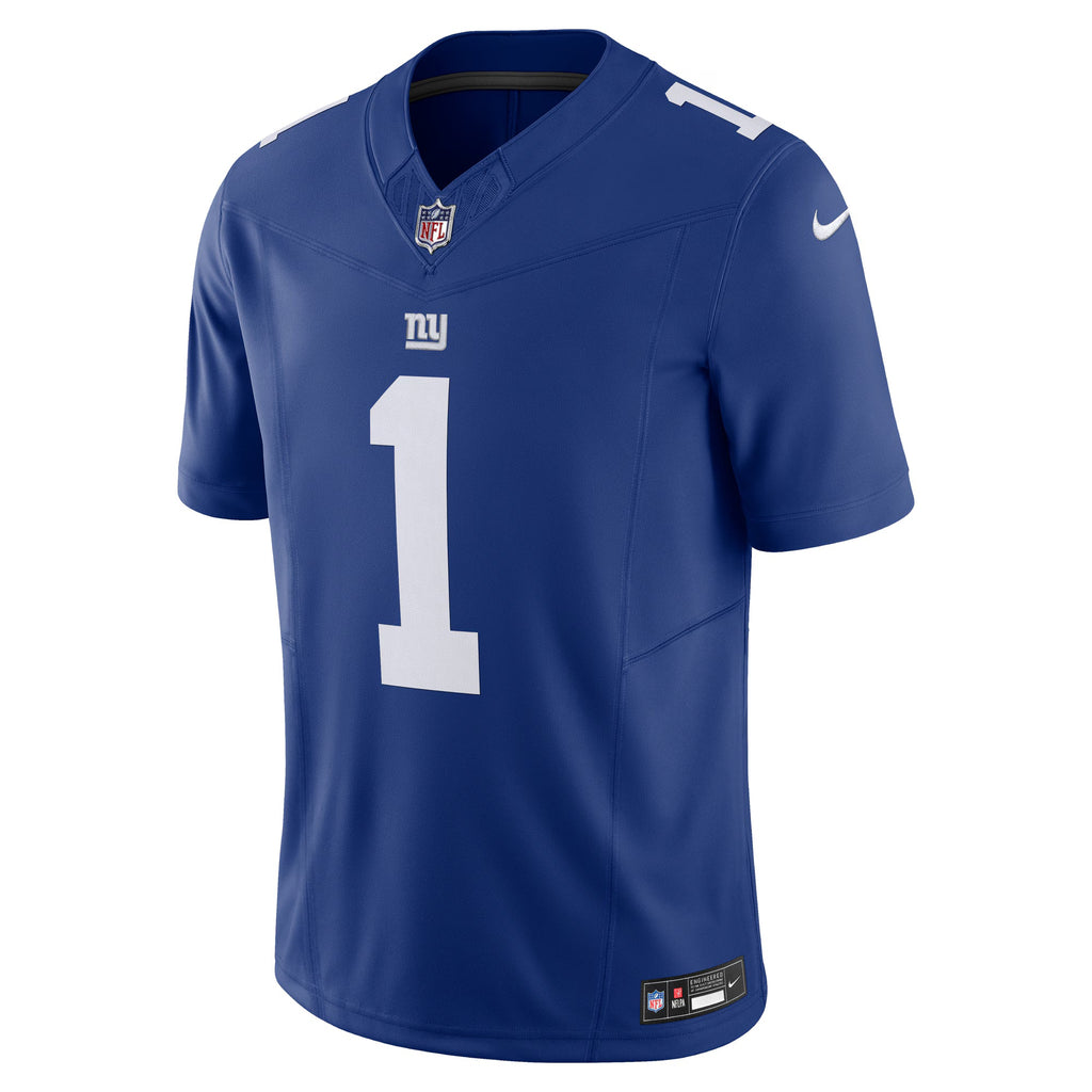 New York Giants Malik Nabers Royal Vapor F.U.S.E. Limited Jersey