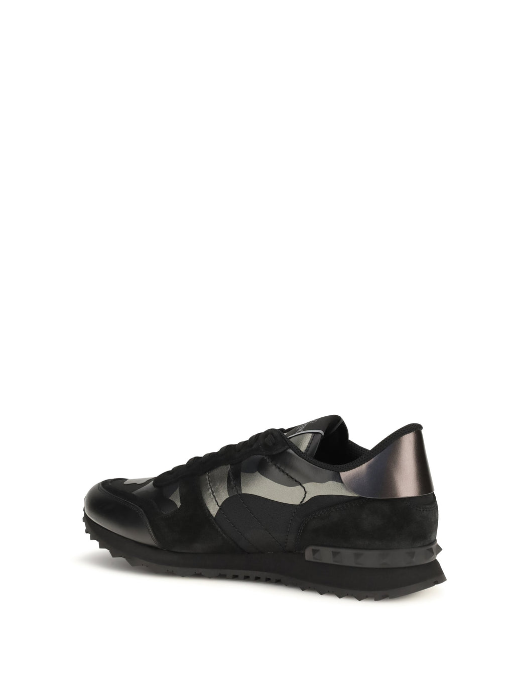 Valentino Garavani Men Rockrunner Camouflage Laminated Sneakers