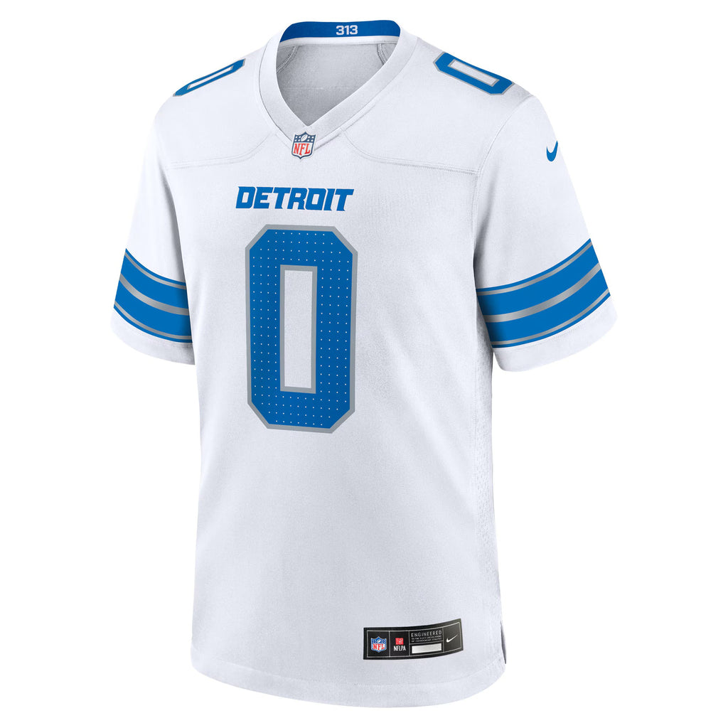 Detroit Lions Jahmyr Gibbs White Game Player Jersey