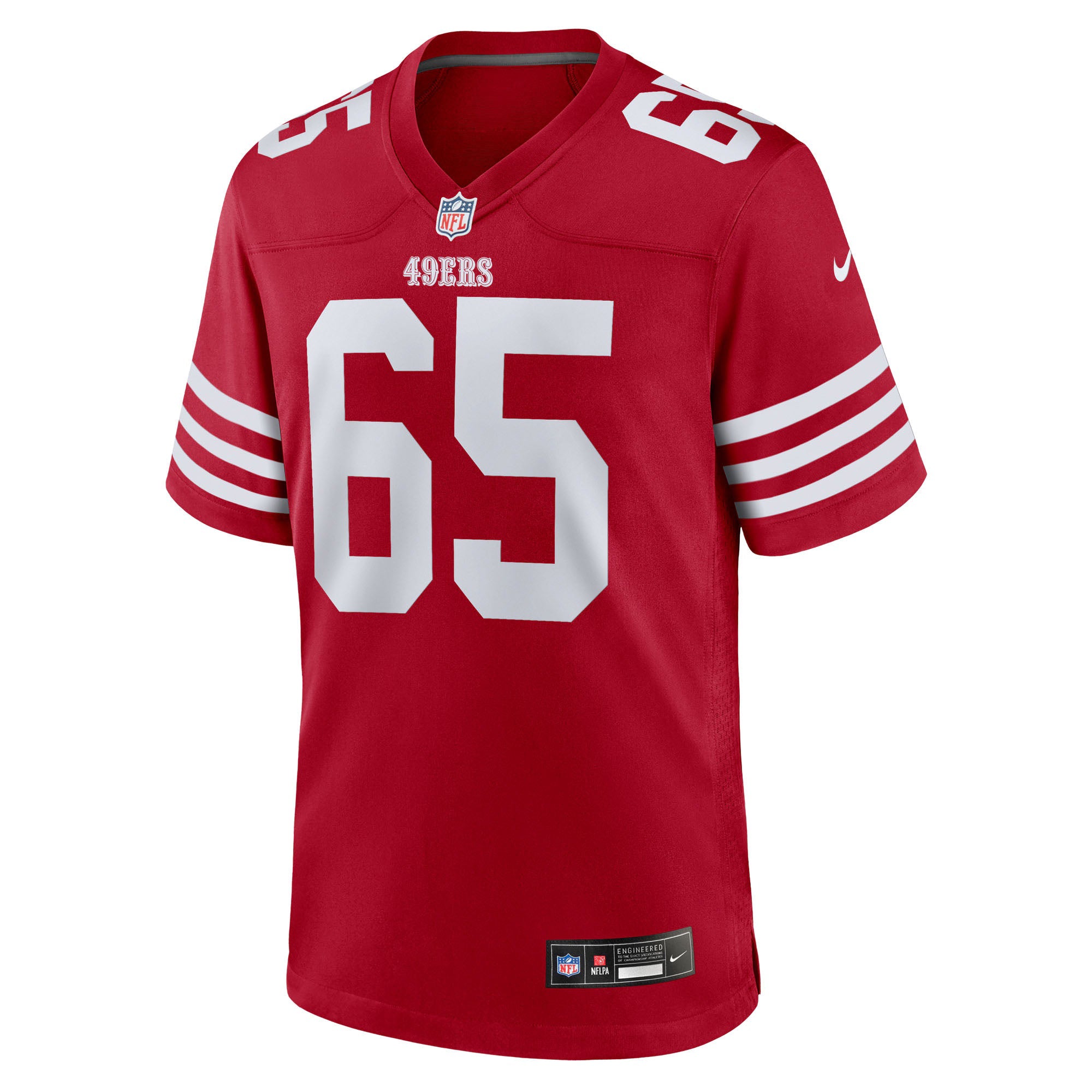 San Francisco 49ers Drew Moss Scarlet Team Game Jersey