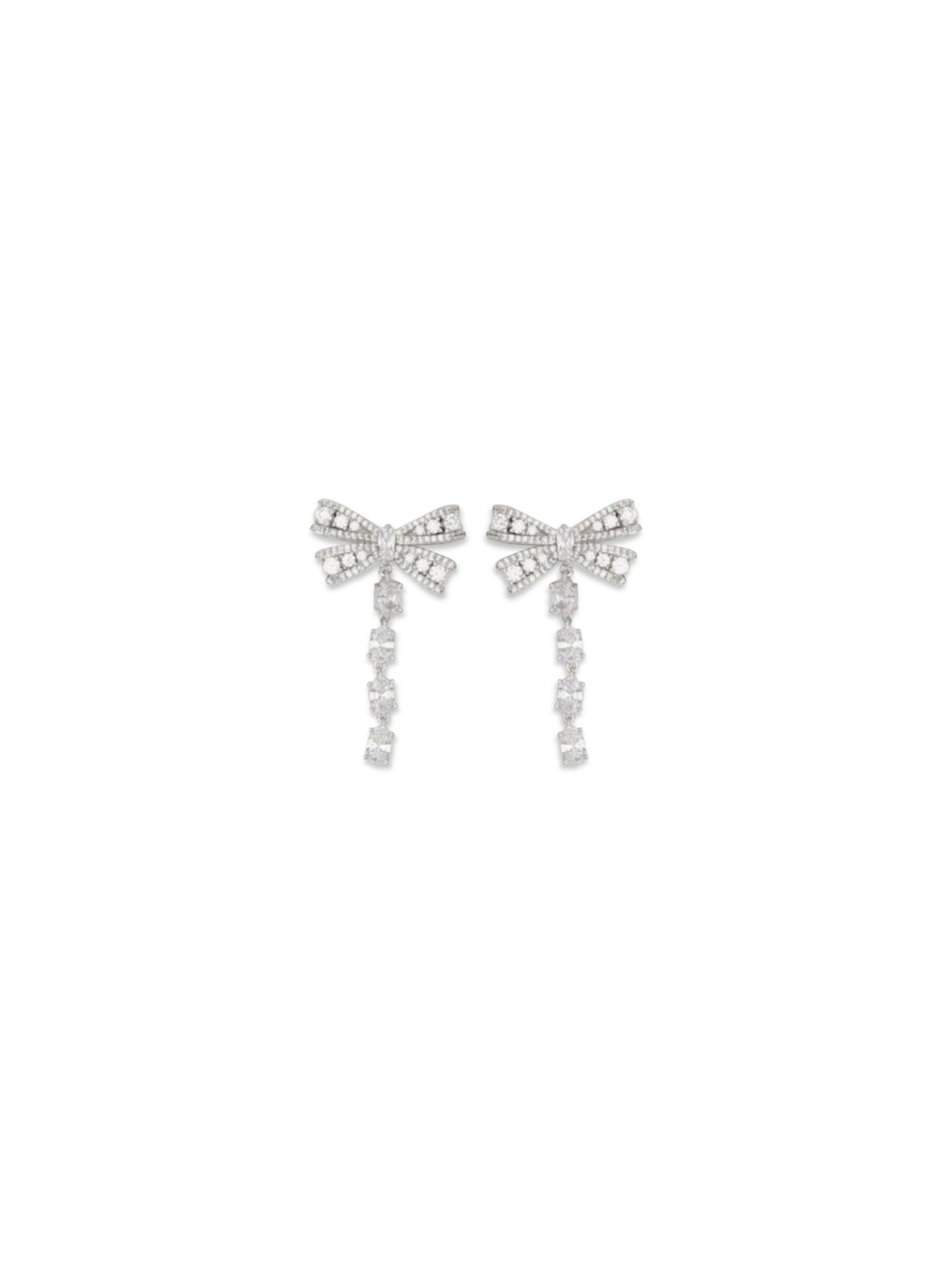 Self-Portrait Women Crystal Bow Drop Earrings