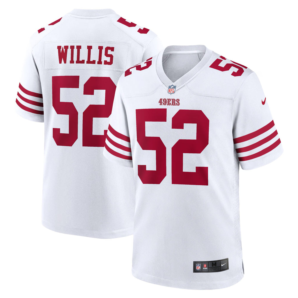 San Francisco 49ers Patrick Willis White Retired Player Game Jersey