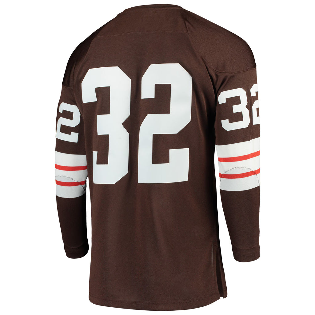 Cleveland Browns 1964 Jim Brown Mitchell & Ness Brown Authentic Throwback Retired Player Jersey