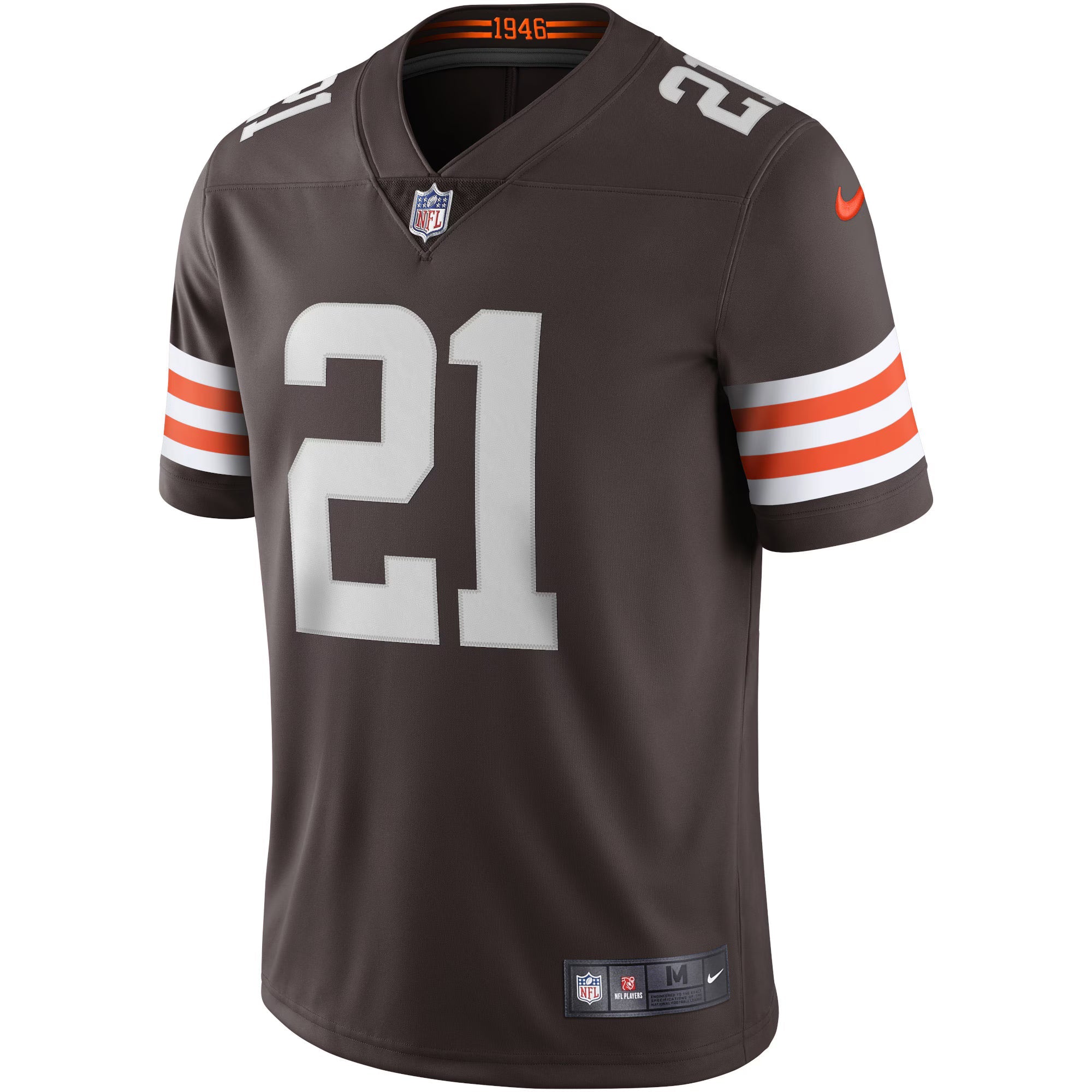 Cleveland Browns Denzel Ward Brown Vapor Limited Jersey