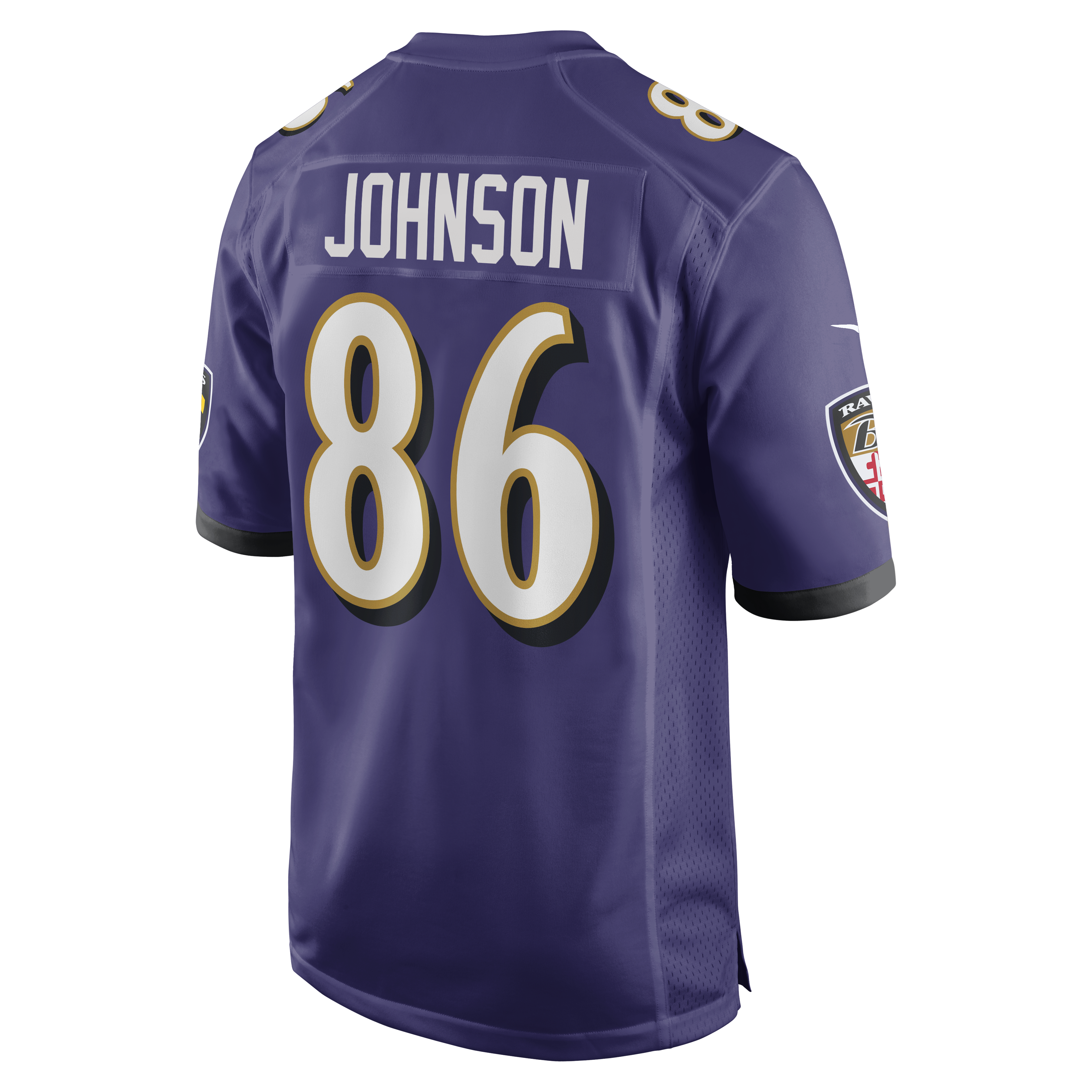 Baltimore Ravens Cornelius Johnson Purple Team Game Jersey