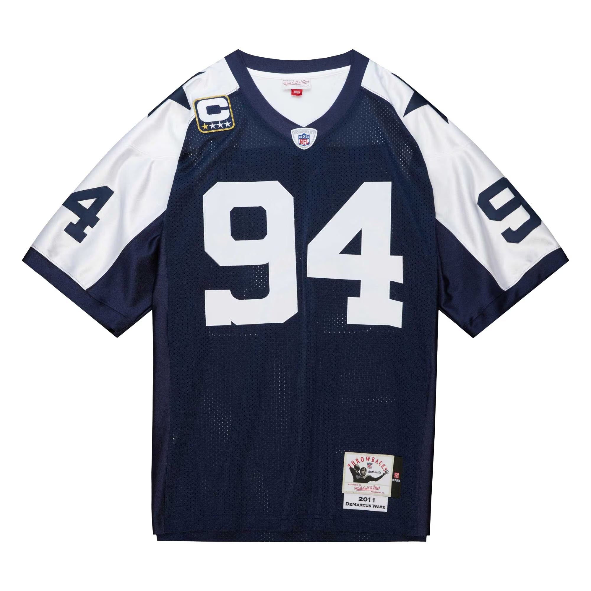 Dallas Cowboys DeMarcus Ware Mitchell & Ness Navy 2011 Authentic Throwback Retired Player Jersey