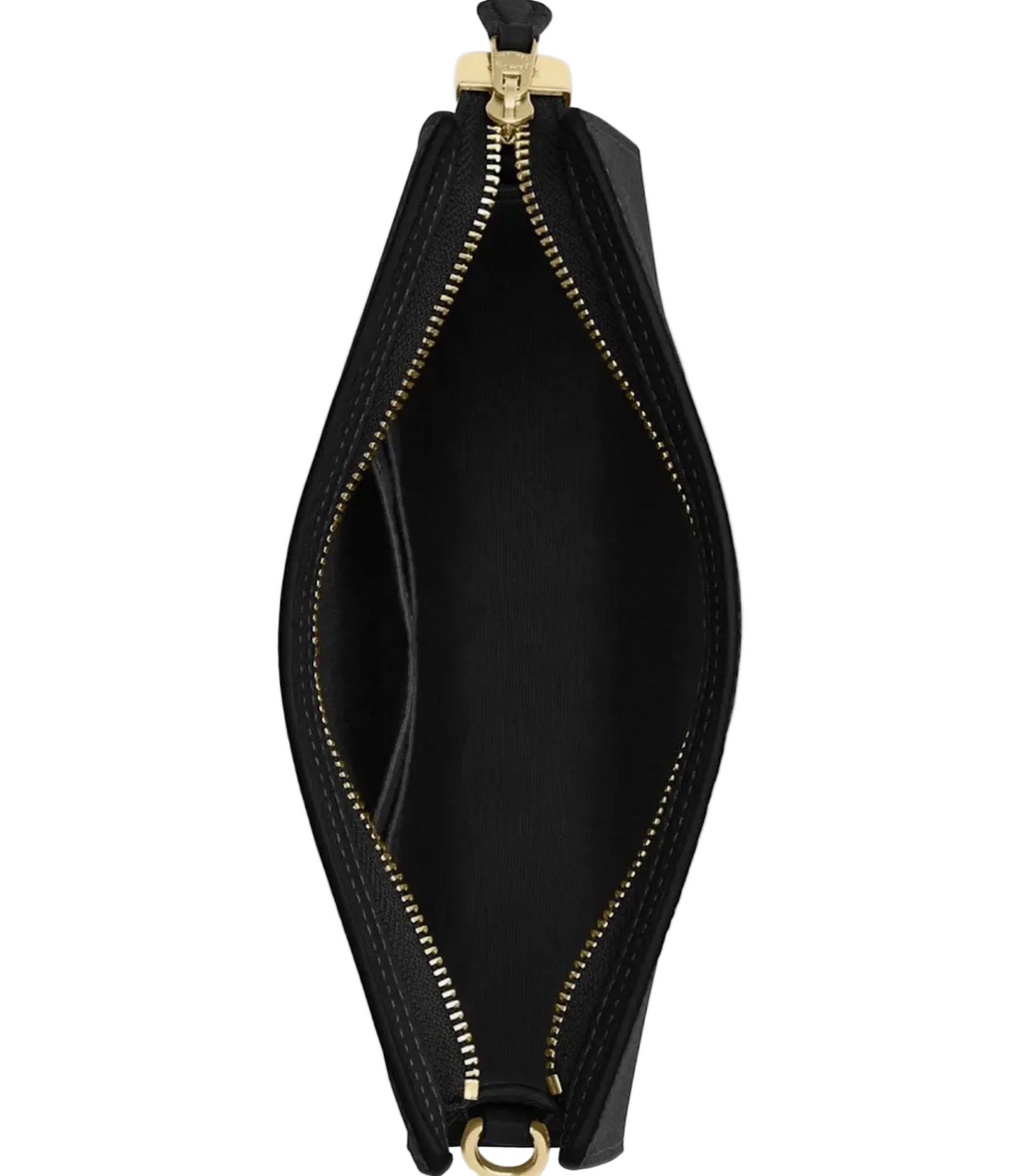 NWT Coach Slim Crossbody Leather Bag In Gold/ Black