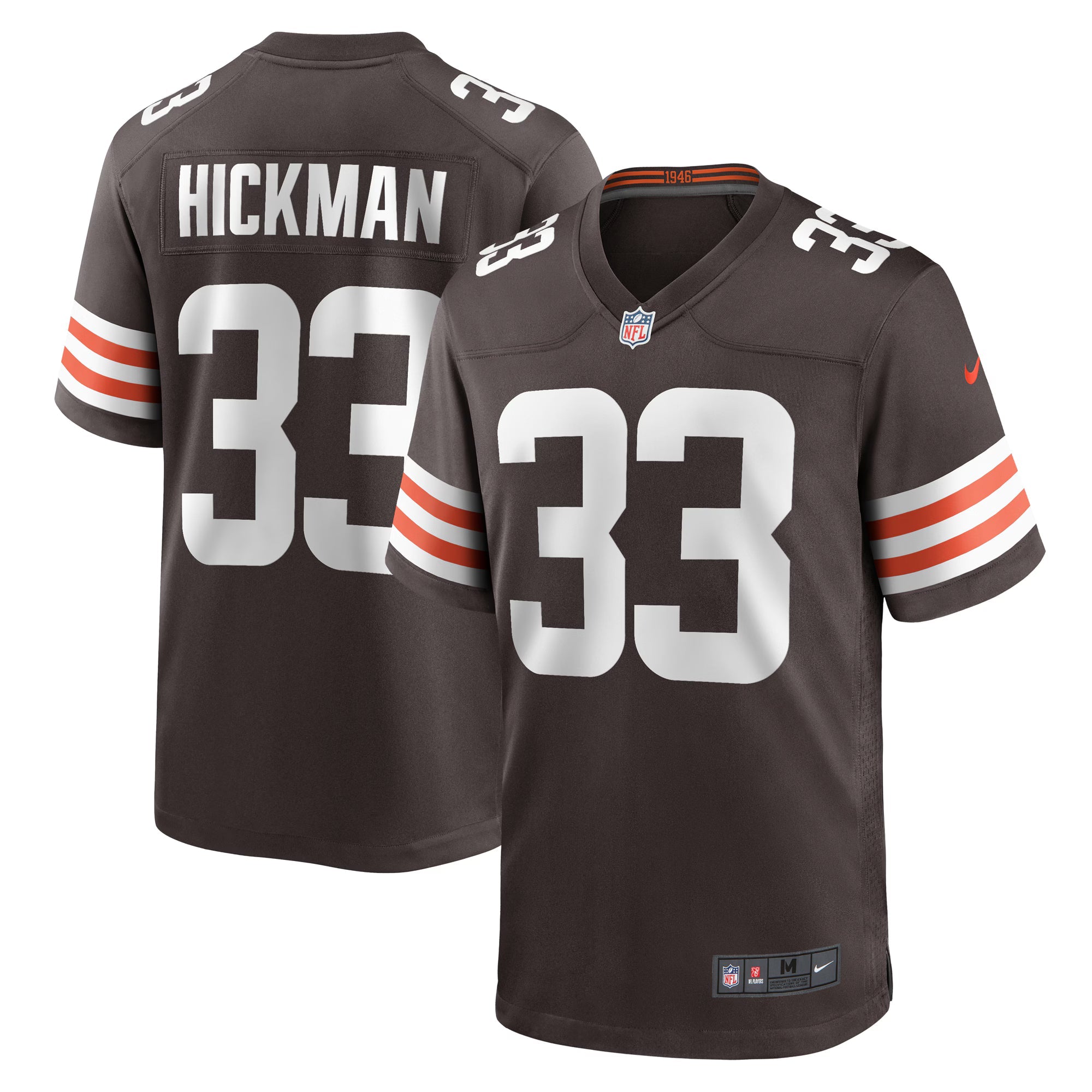 Cleveland Browns Ronnie Hickman Brown Team Game Jersey
