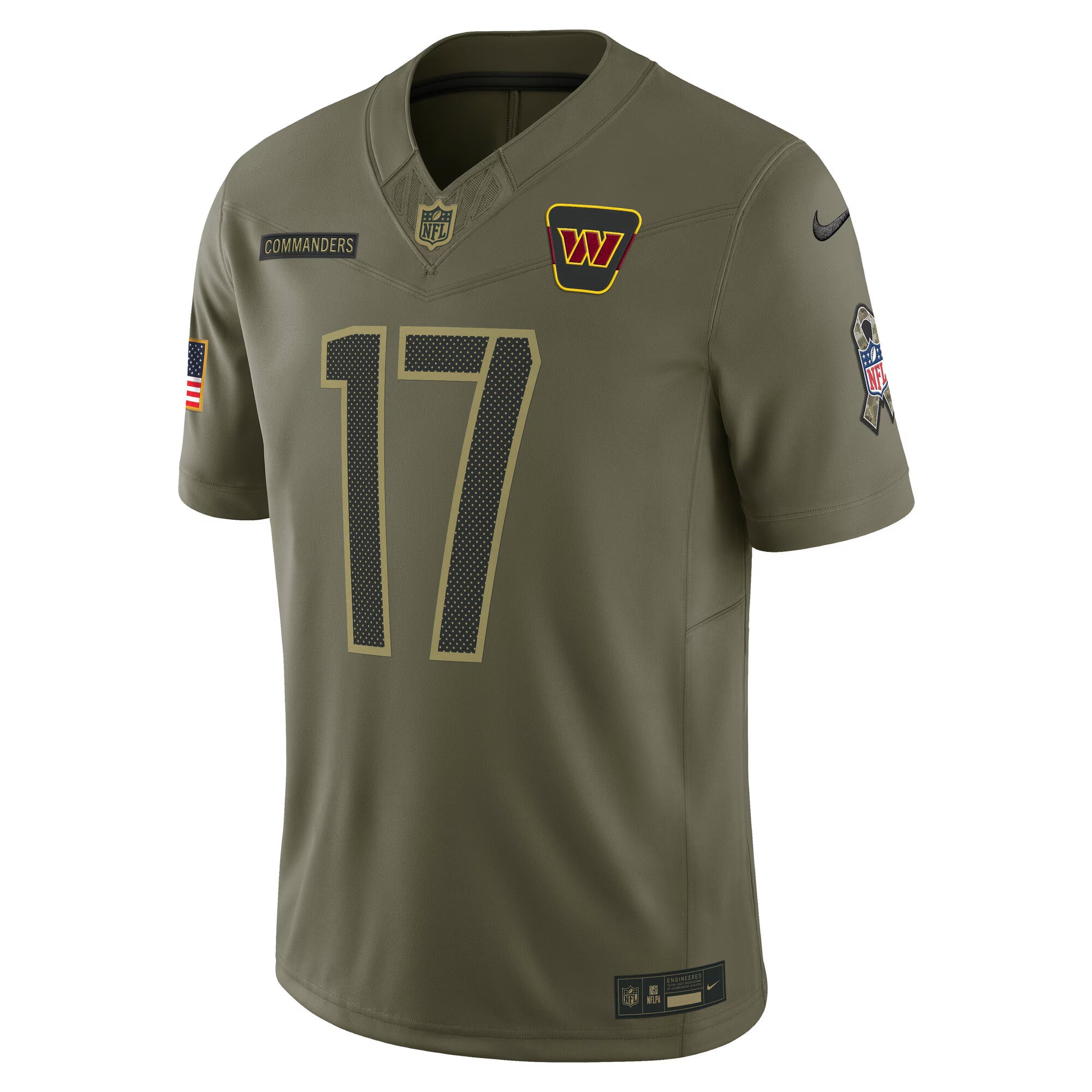 Washington Commanders Terry McLaurin Olive 2025 Salute to Service Limited Jersey