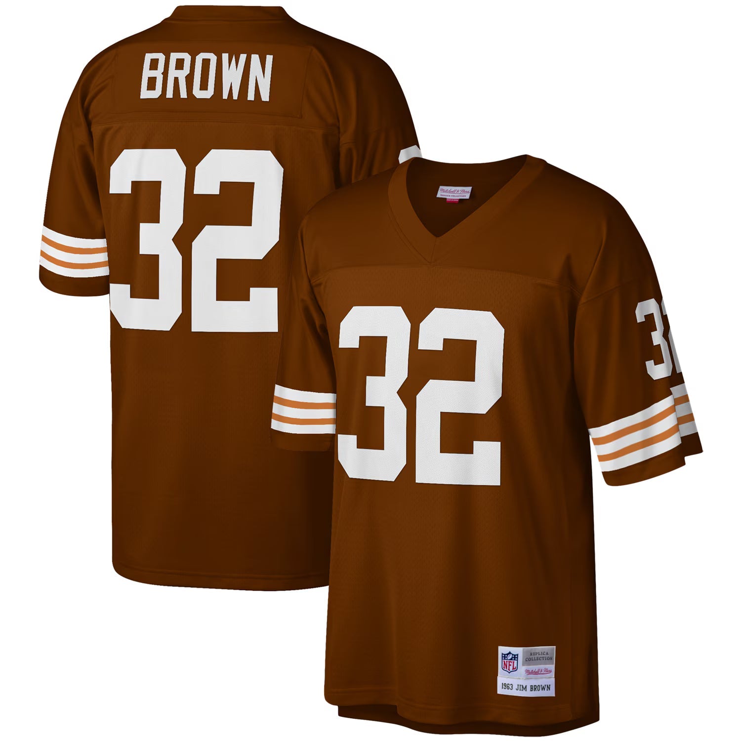 Cleveland Browns Jim Brown Mitchell & Ness Brown Legacy Replica Jersey