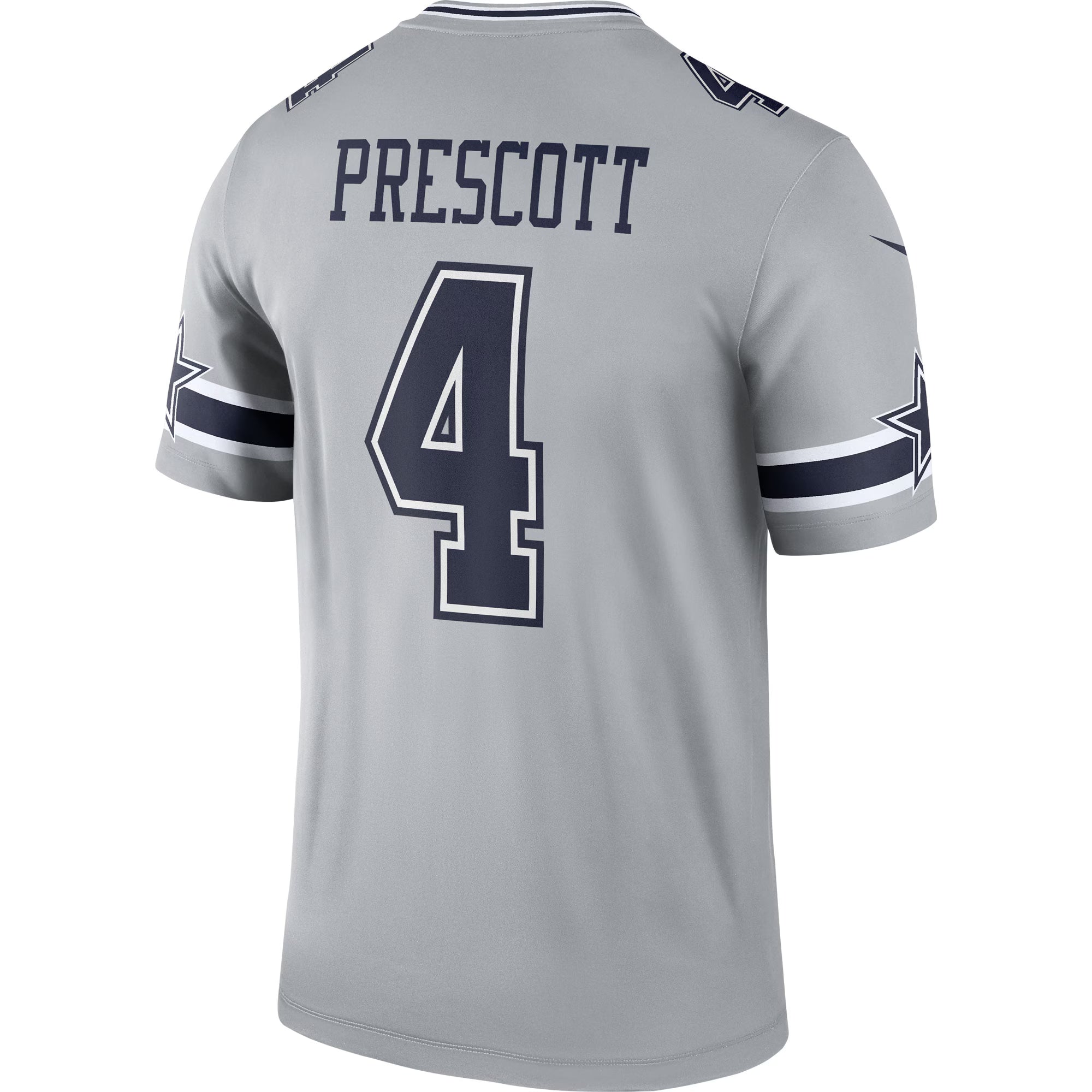 Dallas Cowboys Dak Prescott Gray Inverted Legend Player Performance Top
