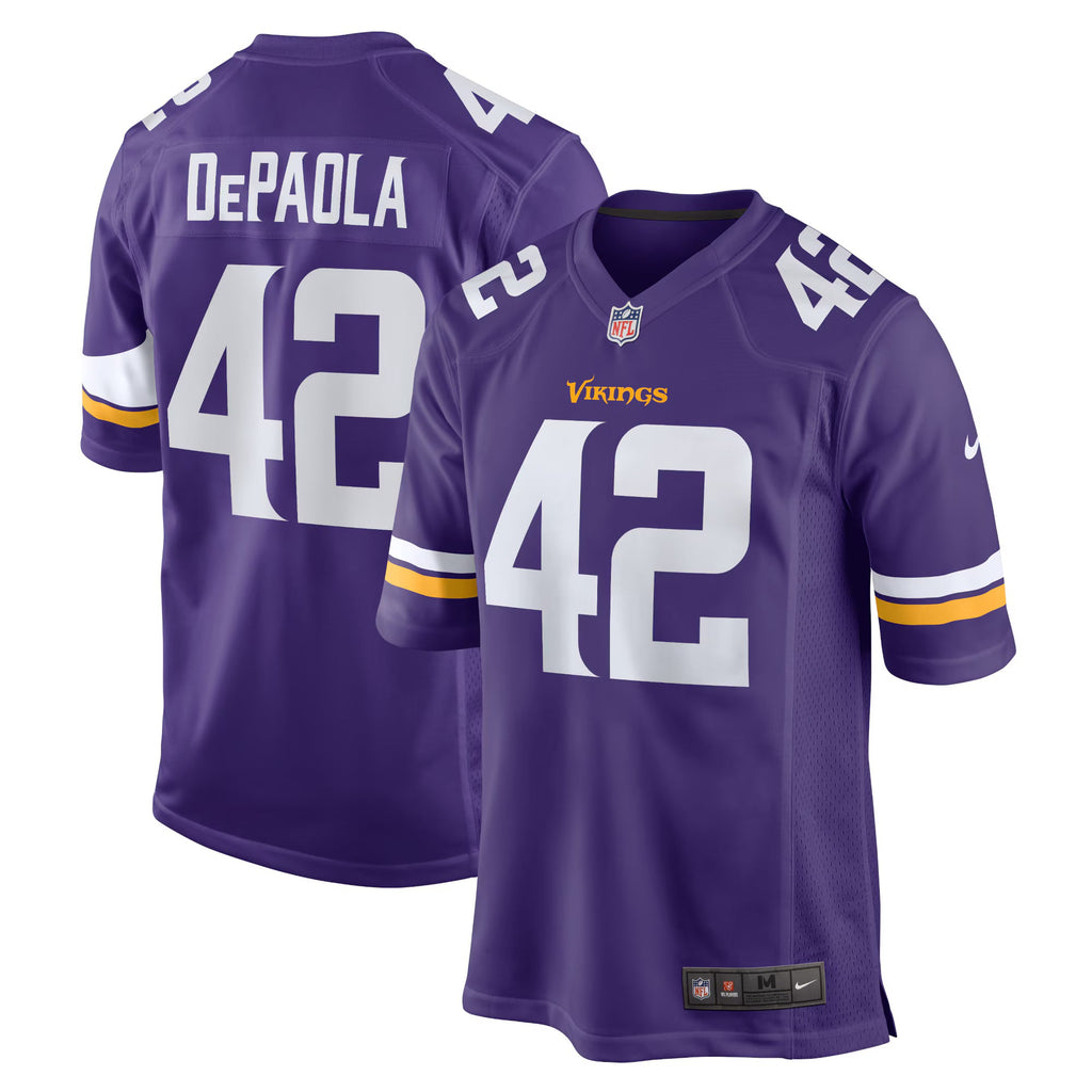 Minnesota Vikings Andrew DePaola Purple Game Jersey