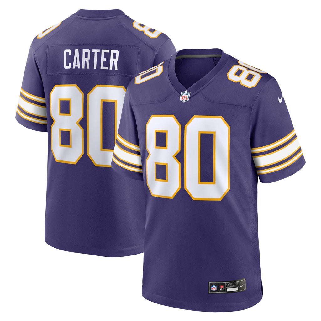 Minnesota Vikings Cris Carter Purple Retired Player Alternate Game Jersey