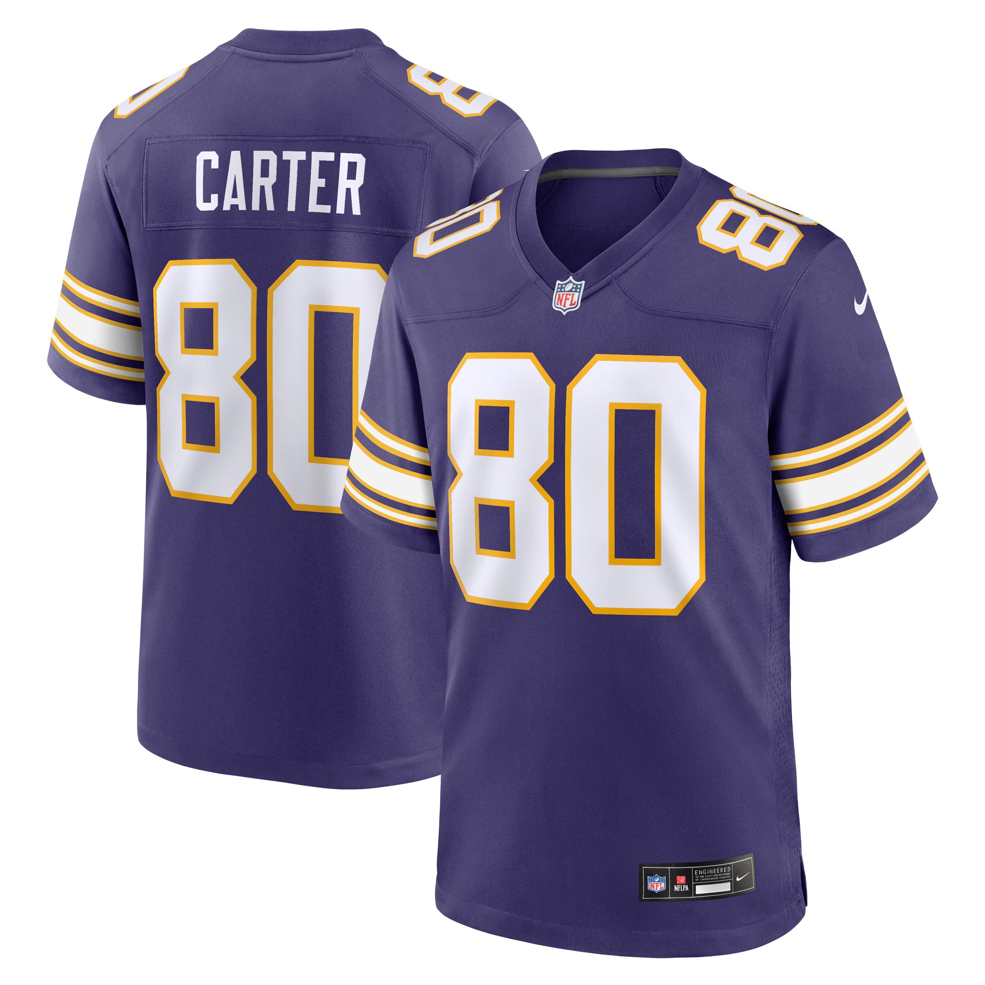 Minnesota Vikings Cris Carter Purple Retired Player Alternate Game Jersey