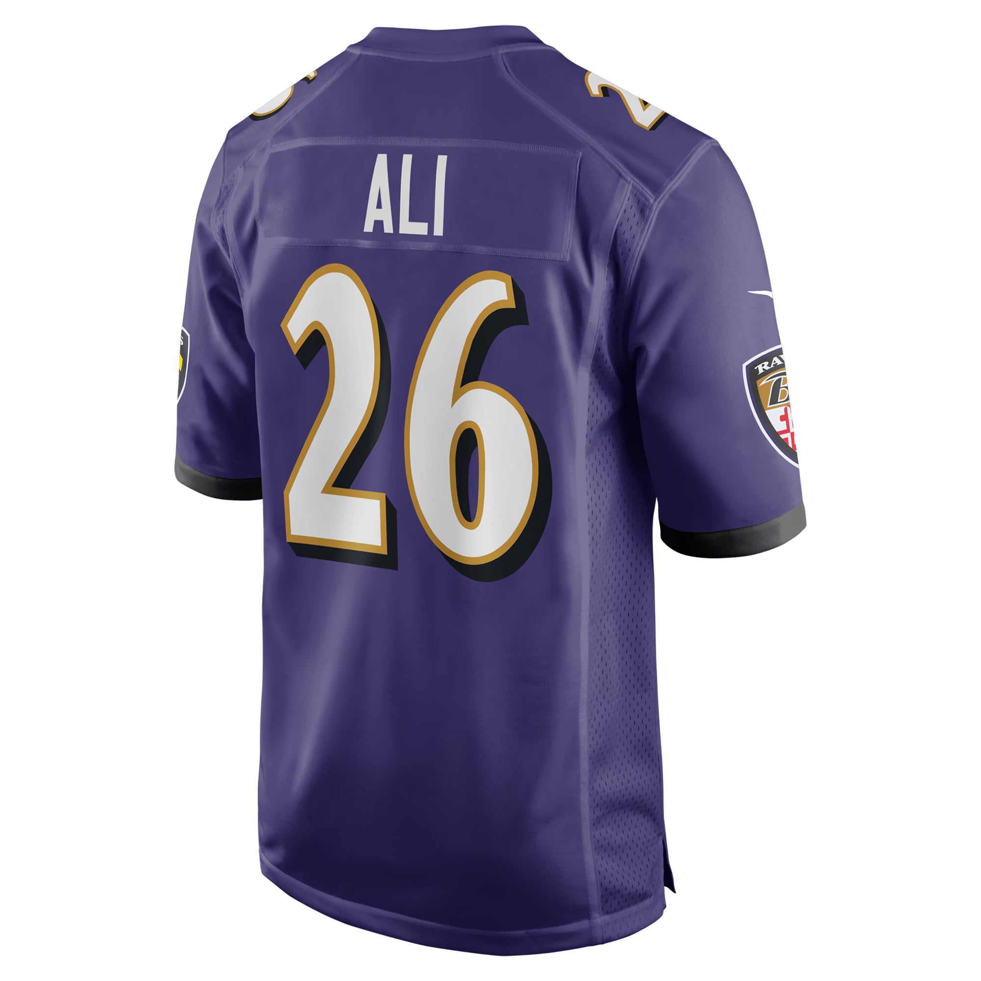 Baltimore Ravens Rasheen Ali Purple Team Game Jersey