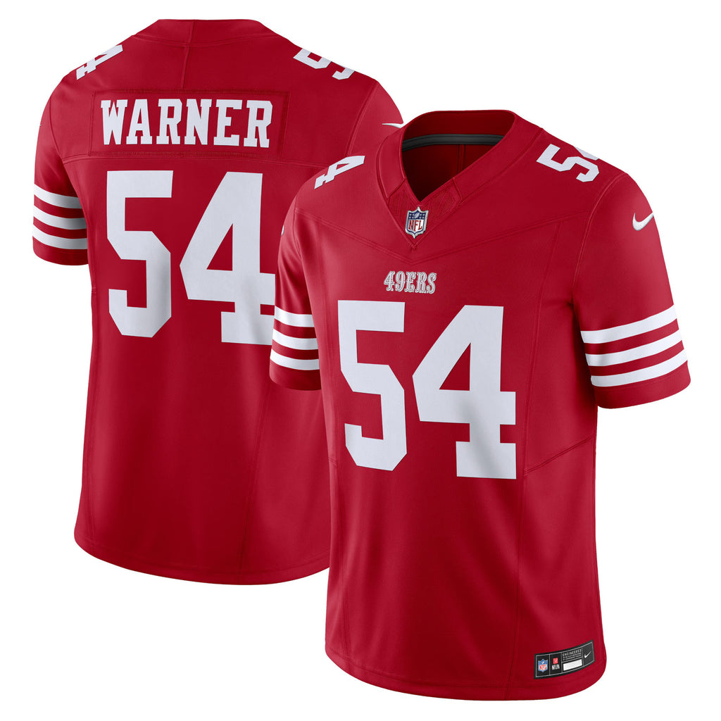 San Francisco 49ers Fred Warner Scarlet Vapor F.U.S.E. Limited Jersey