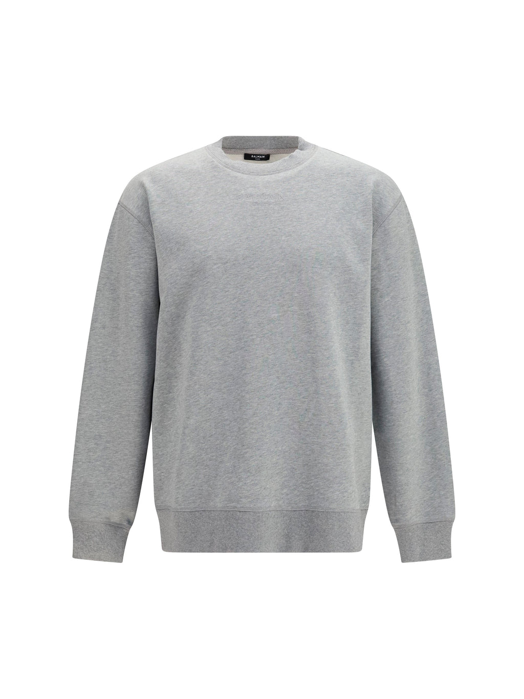 Balmain Men Embroidered Logo Crewneck Sweatshirt