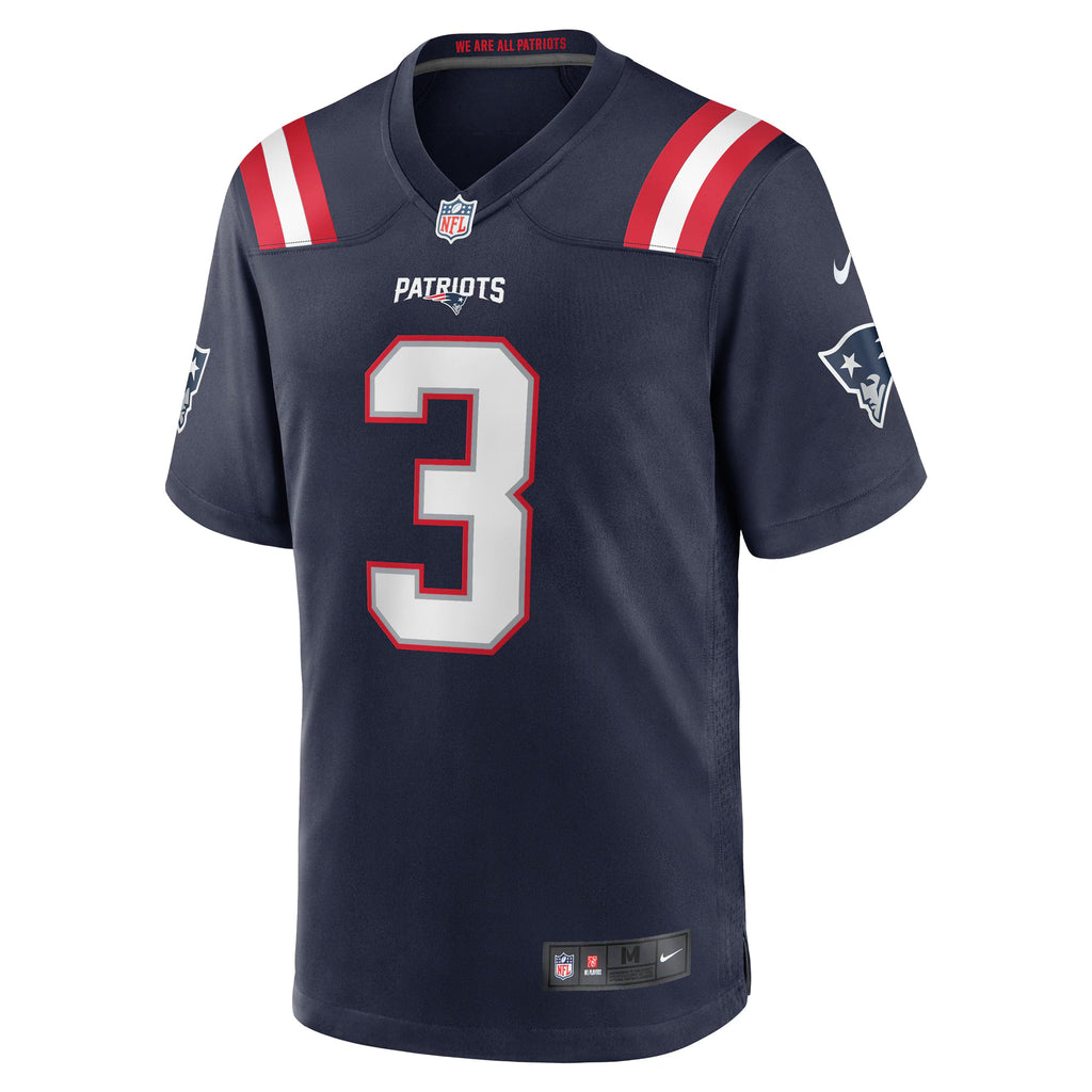 New England Patriots Demario Douglas Navy Game Jersey