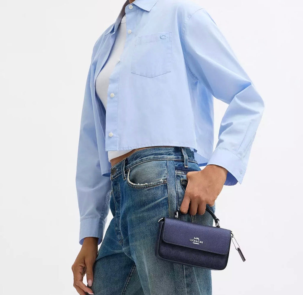 NWT Coach Mini Josie Top Handle Bag In Signature Canvas
