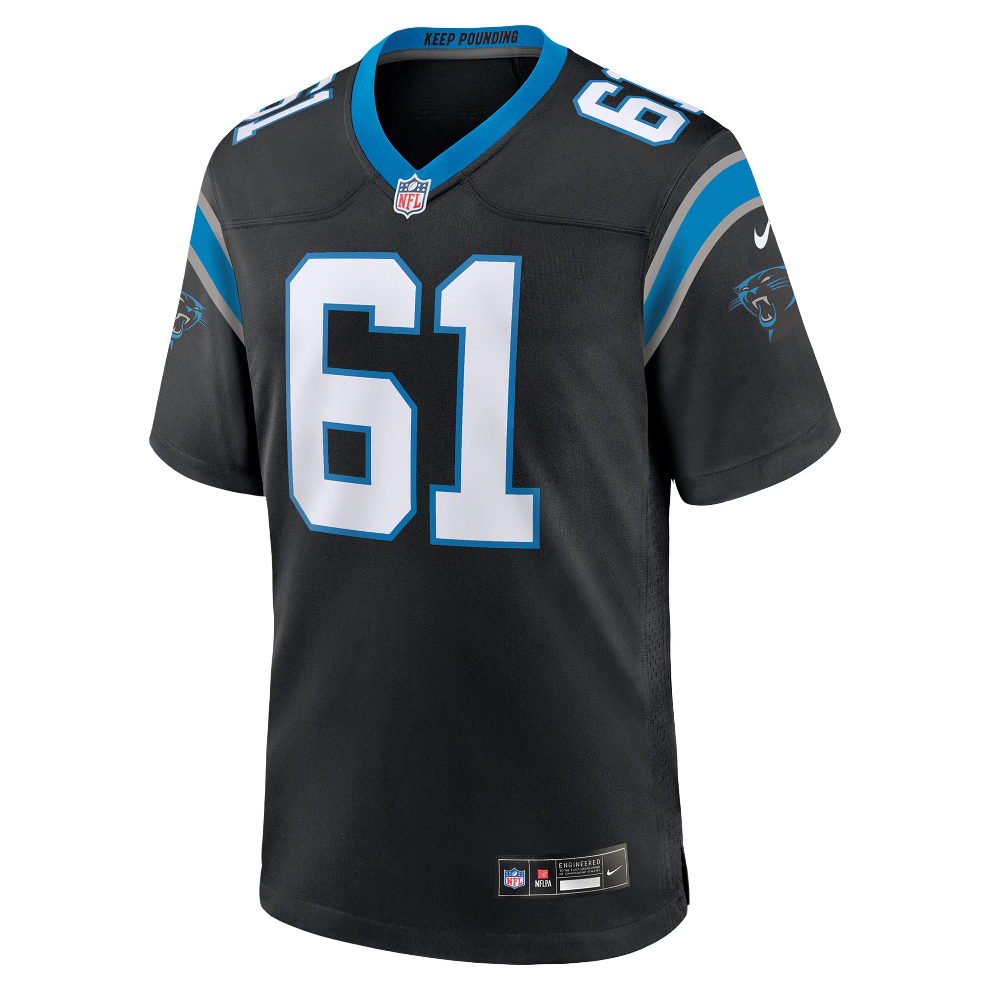 Carolina Panthers Jarrett Kingston Black Game Jersey