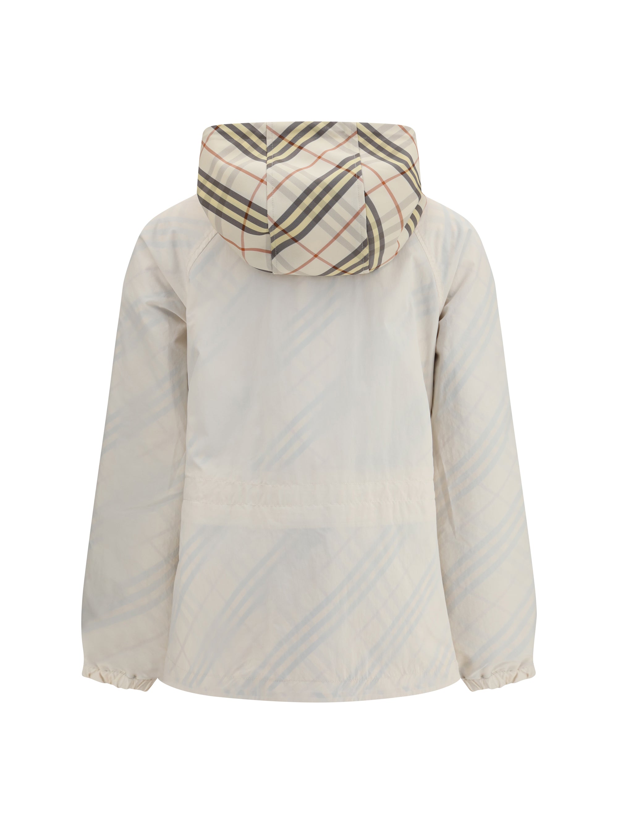 Burberry Women Reversible Check Hooded Jacket
