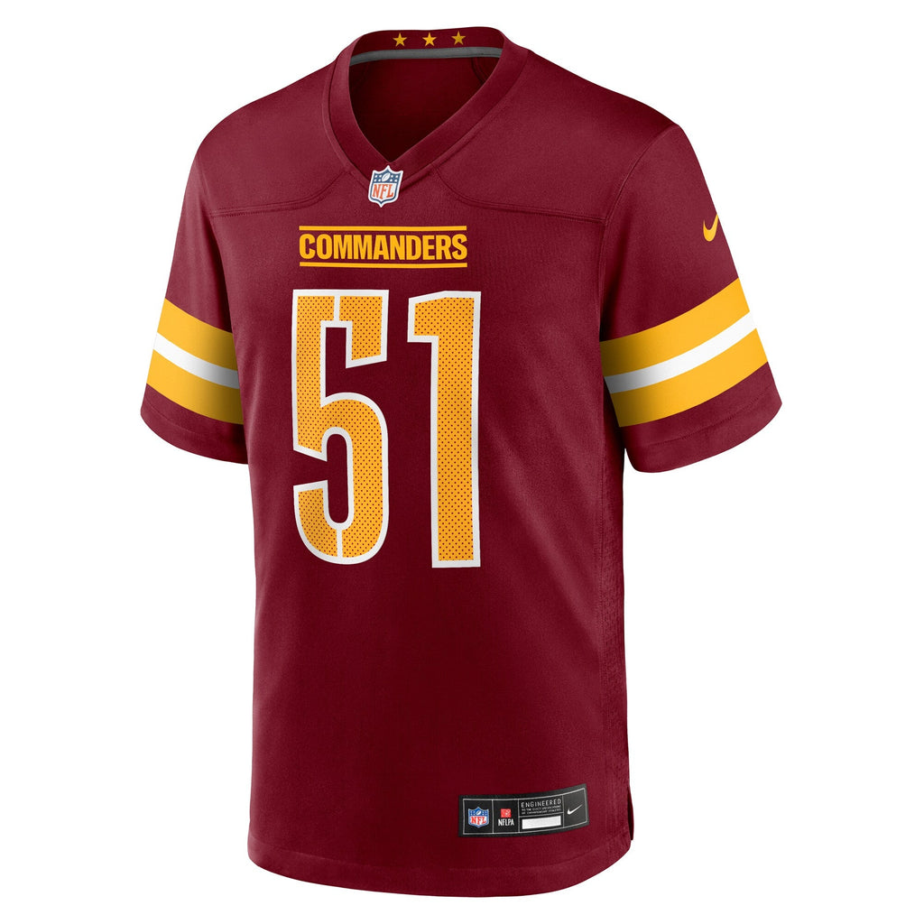 Washington Commanders Ale Kaho Burgundy Team Game Jersey