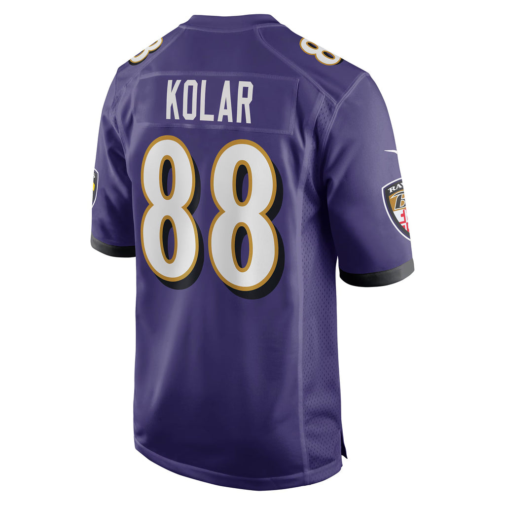 Baltimore Ravens Charlie Kolar Purple Player Game Jersey