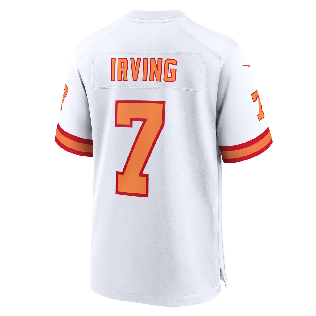76 Tampa Bay Buccaneers Bucky Irving White 50th Season Game Jersey