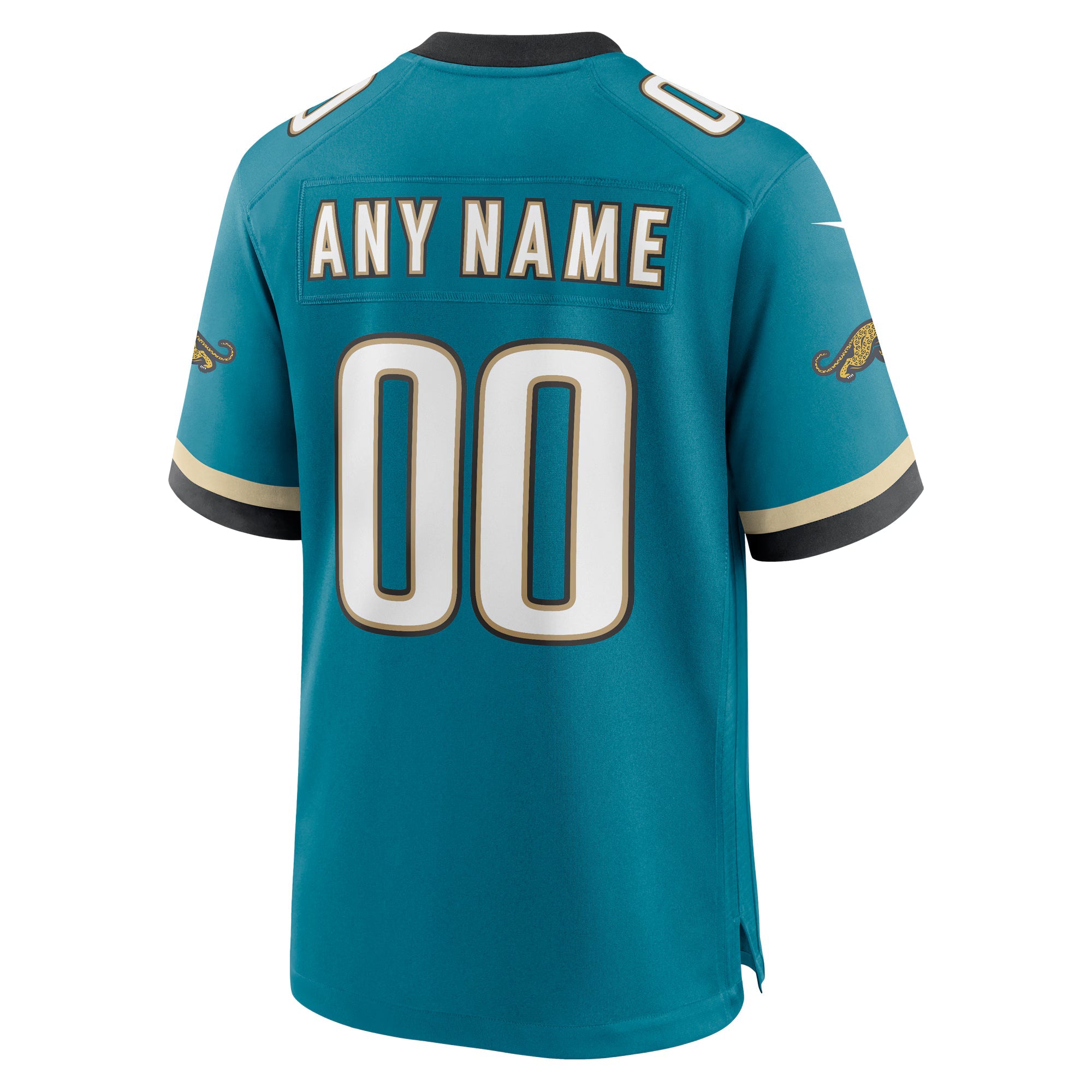 Jacksonville Jaguars Teal Prowler Throwback Custom Game Jersey