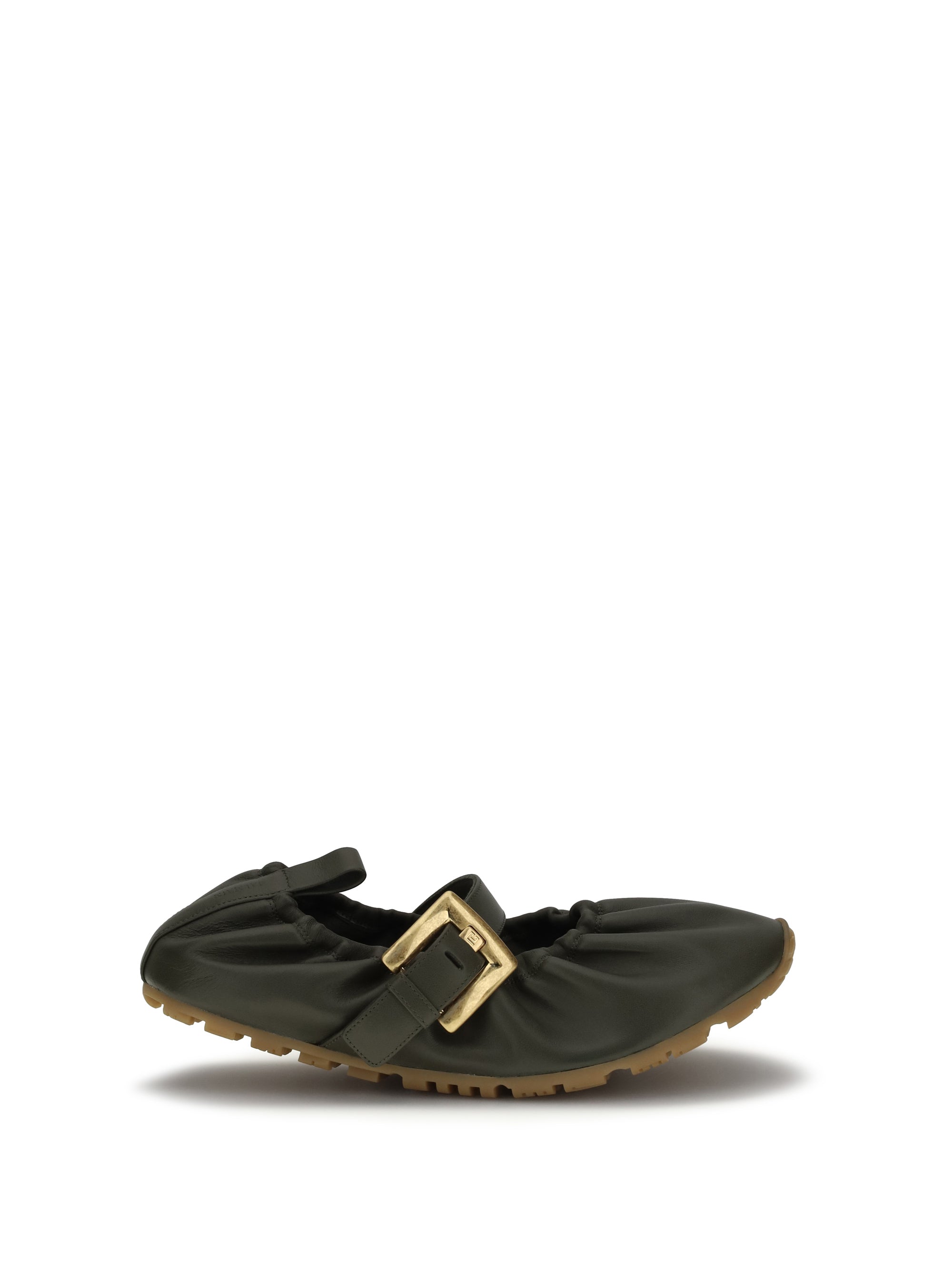 Balmain Women Buckle Strap Ballerinas